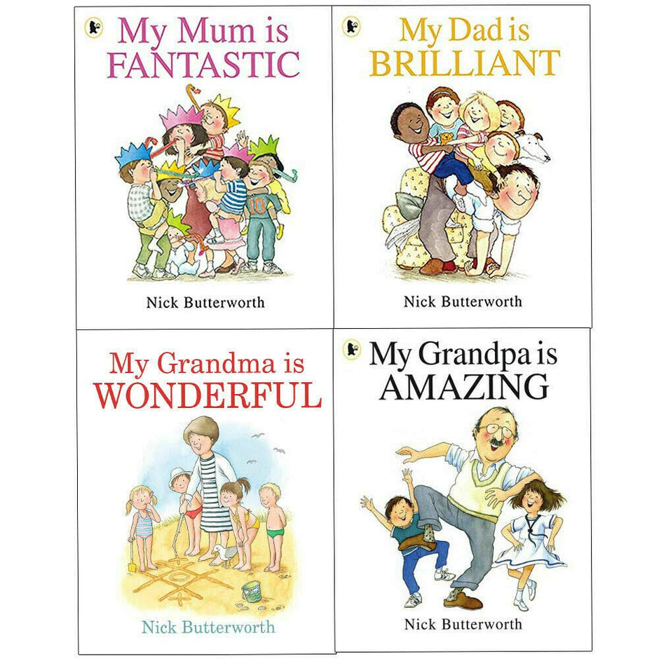 Nick Butterworth Family Series By Nick Butterworth 4 Books Collection Set - Ages 3–7 - Paperback - Lets Buy Books