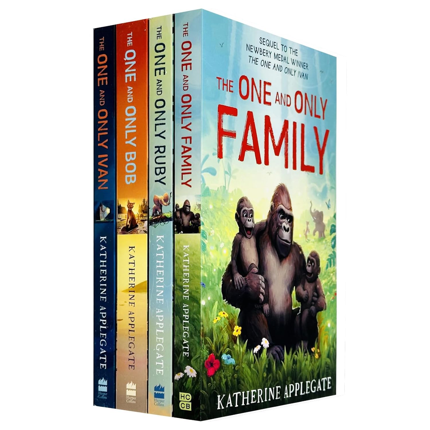 The One and Only Series 4 Books Collection Set By Katherine Applegate One and Only Ivan, The One and Only Bob - Lets Buy Books