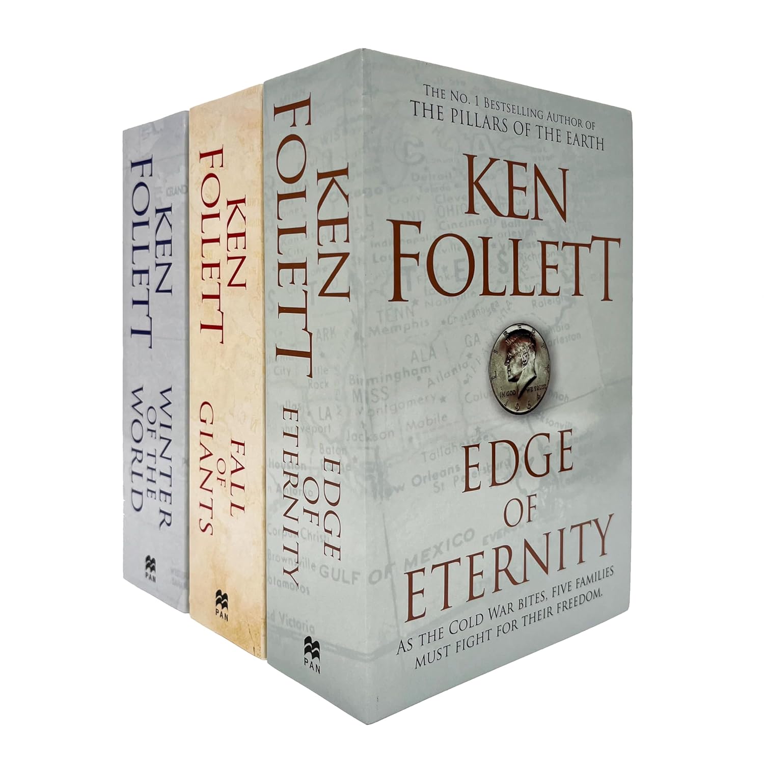 The Century Trilogy Collection 3 Books Set by Ken Follett (Fall of Giants, Winter of the World, Edge of Eternity) - Lets Buy Books