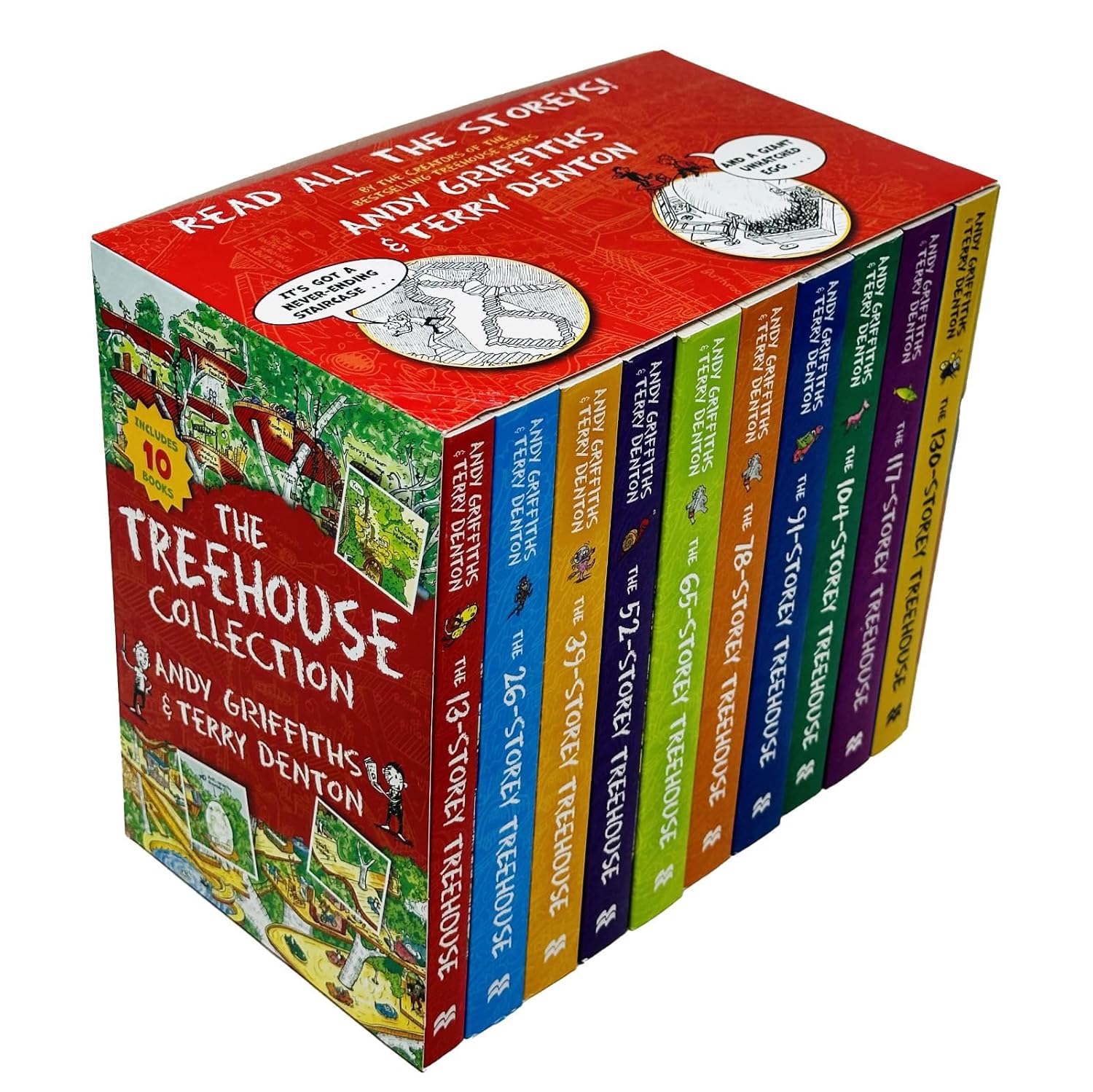 The Treehouse Storey Books 1 - 10 Collection Set by Andy Griffiths & Terry Denton - Lets Buy Books