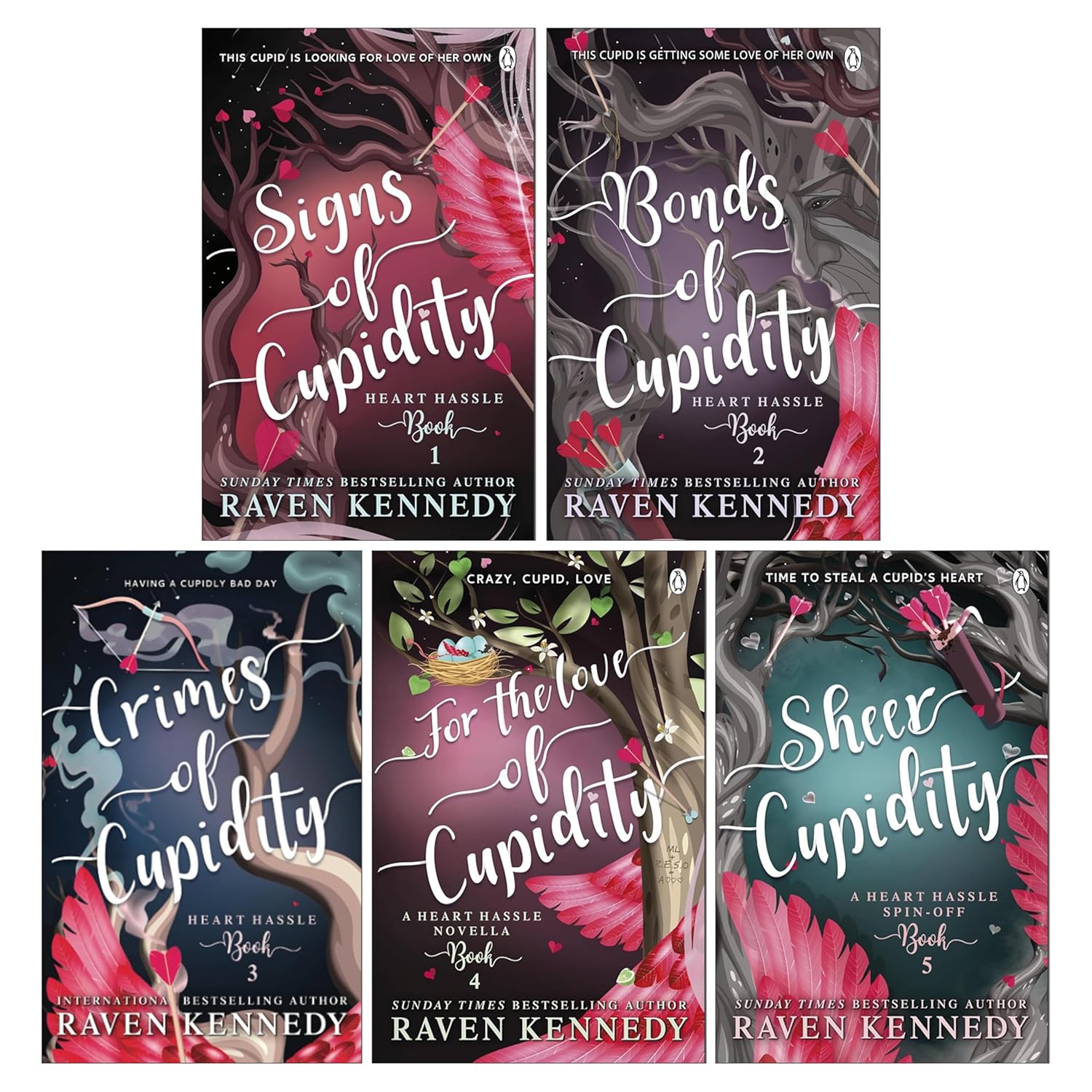 Heart Hassle Series by Raven Kennedy 5 Books Collection Set- Fiction - Paperback - Lets Buy Books