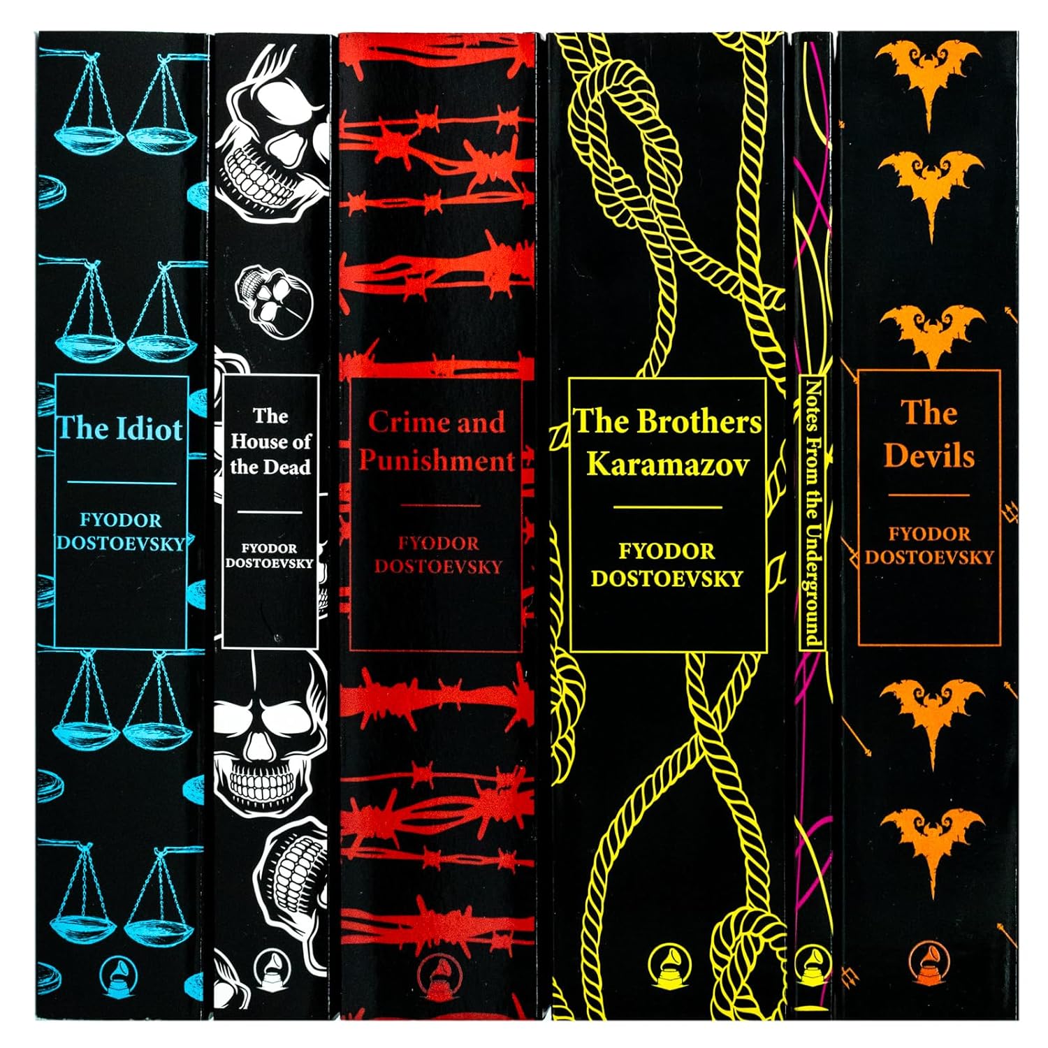 Complete Collection of Fyodor Dostoevsky 6 Books Set (Crime and Punishment, The Idiot) - Lets Buy Books