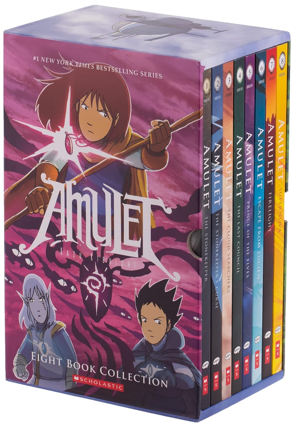 Amulet Box set 1-8 Graphix - Lets Buy Books
