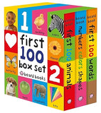 First 100 Board Book Box Set (3 Books): First 100 Words / Numbers Colors Shapes - Lets Buy Books