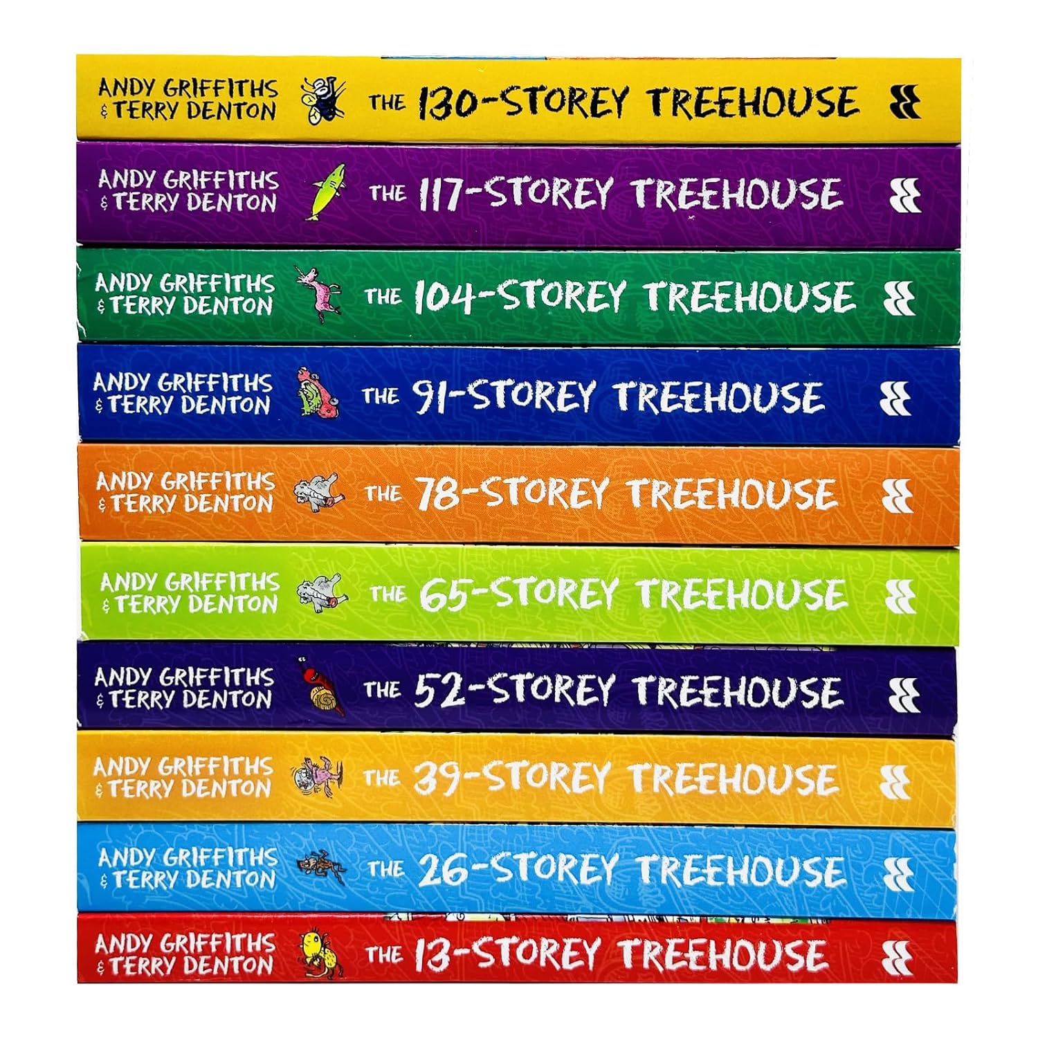 The Treehouse Storey Books 1 - 10 Collection Set by Andy Griffiths & Terry Denton - Lets Buy Books