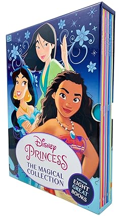 Disney Princess The Magical Collection 8 Books Box Set (Moana, Mulan, Pocahontas, Tiana) - Lets Buy Books