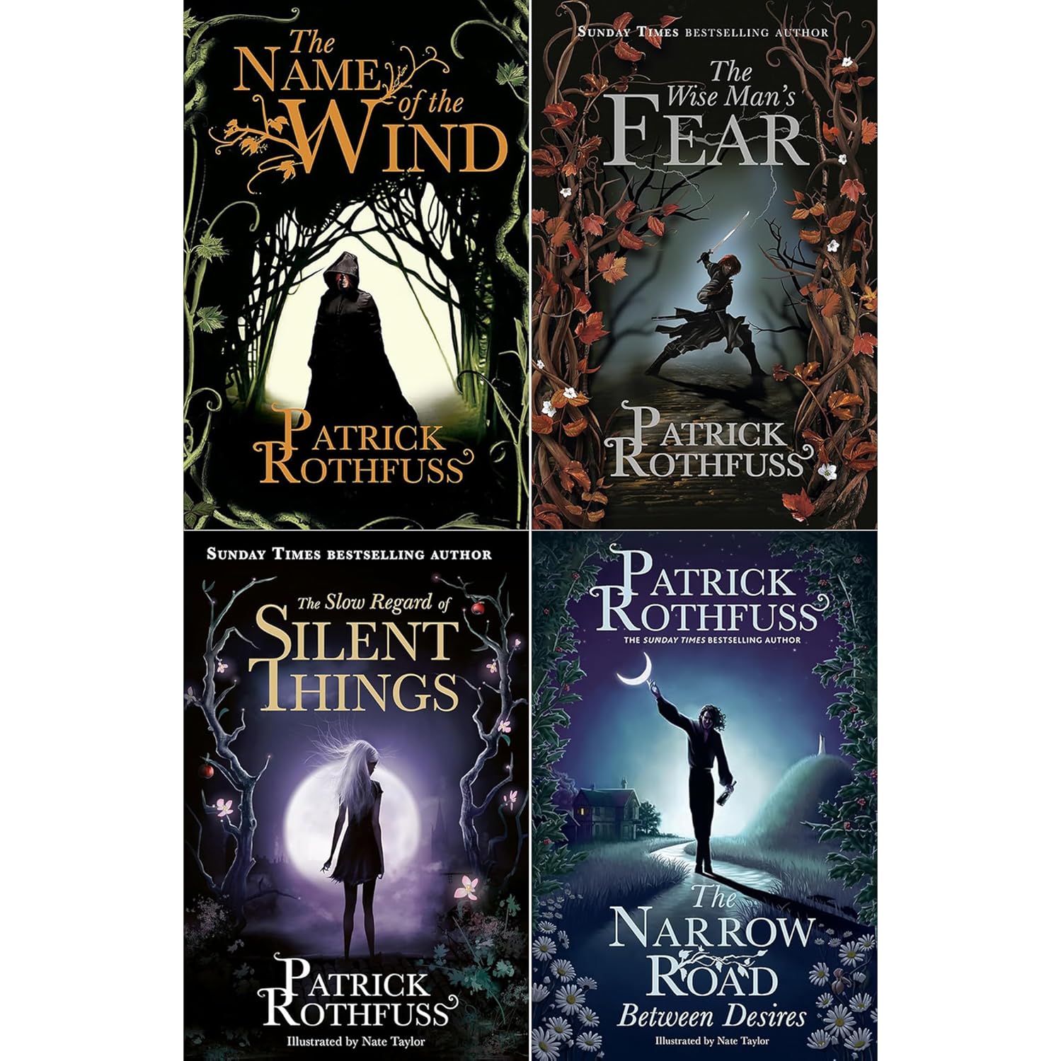 Kingkiller Chronicle by Patrick Rothfuss 4 Books Collection Set-Fiction-Paperback - Lets Buy Books
