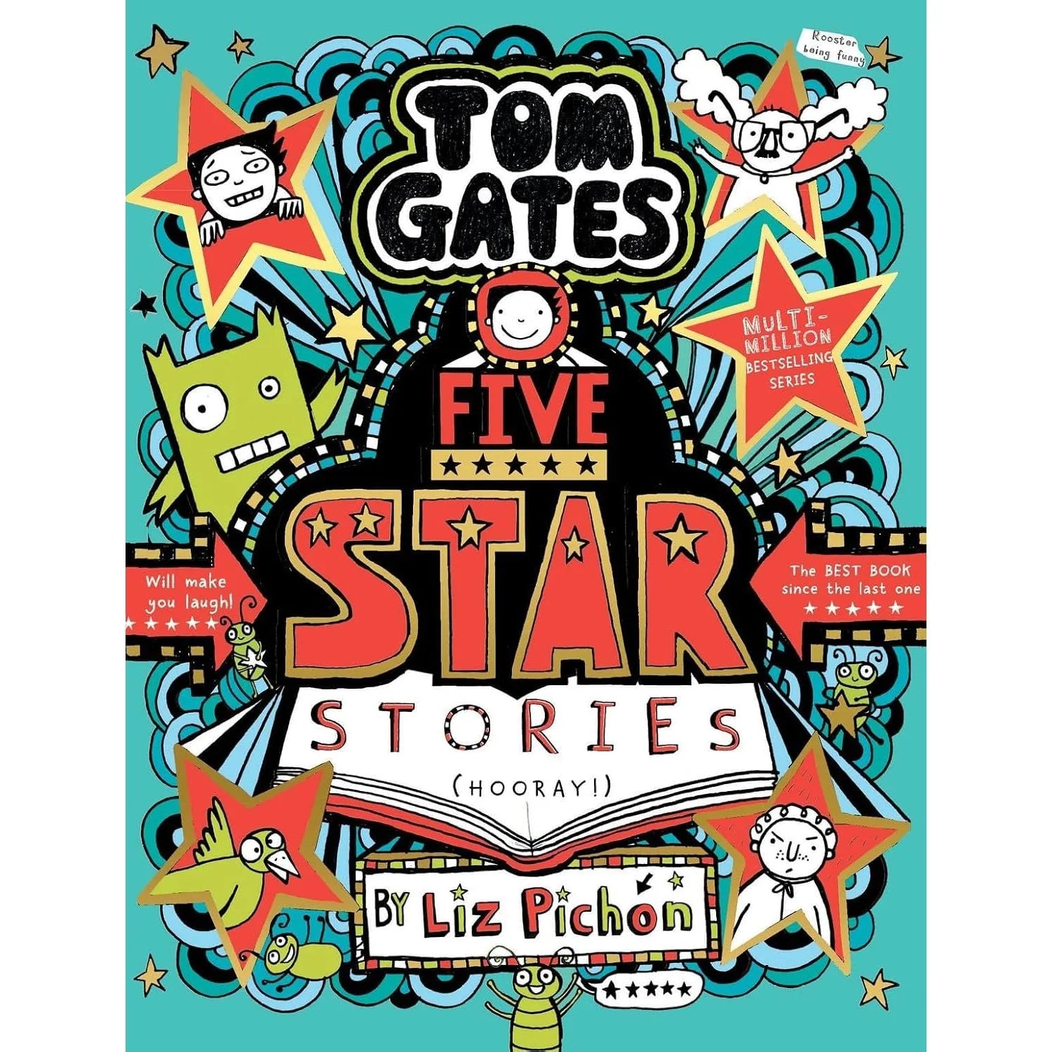 Tom Gates Series 4 Books Collection Set By Liz Pichon (Ha! Ha! Hilarious, Book of Everything) by Liz Pichon