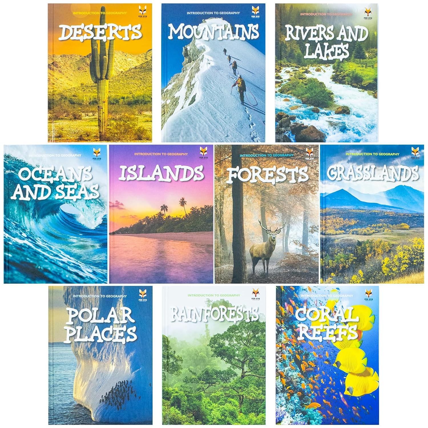 Introduction to Geography by Various Authors 10 Books Collection Set - Ages 5+ - Hardback - Lets Buy Books