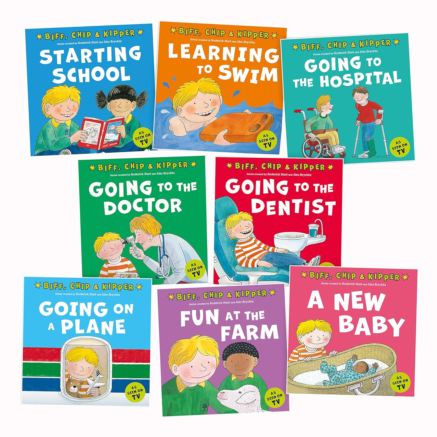 First Experiences With Biff, Chip And Kipper 8 Books Collection Set - Lets Buy Books