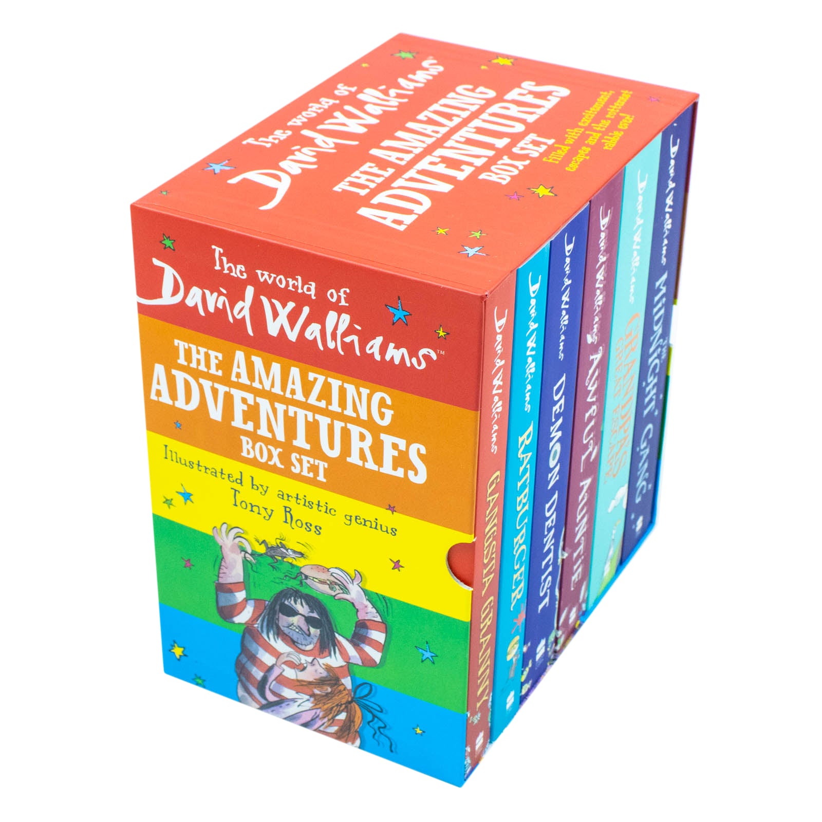 The World of David Walliams: The Amazing Adventures 6 Books Collection Box Set - Lets Buy Books