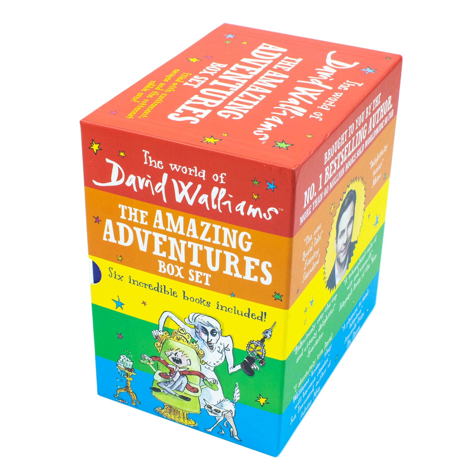 The World of David Walliams: The Amazing Adventures 6 Books Collection Box Set - Lets Buy Books