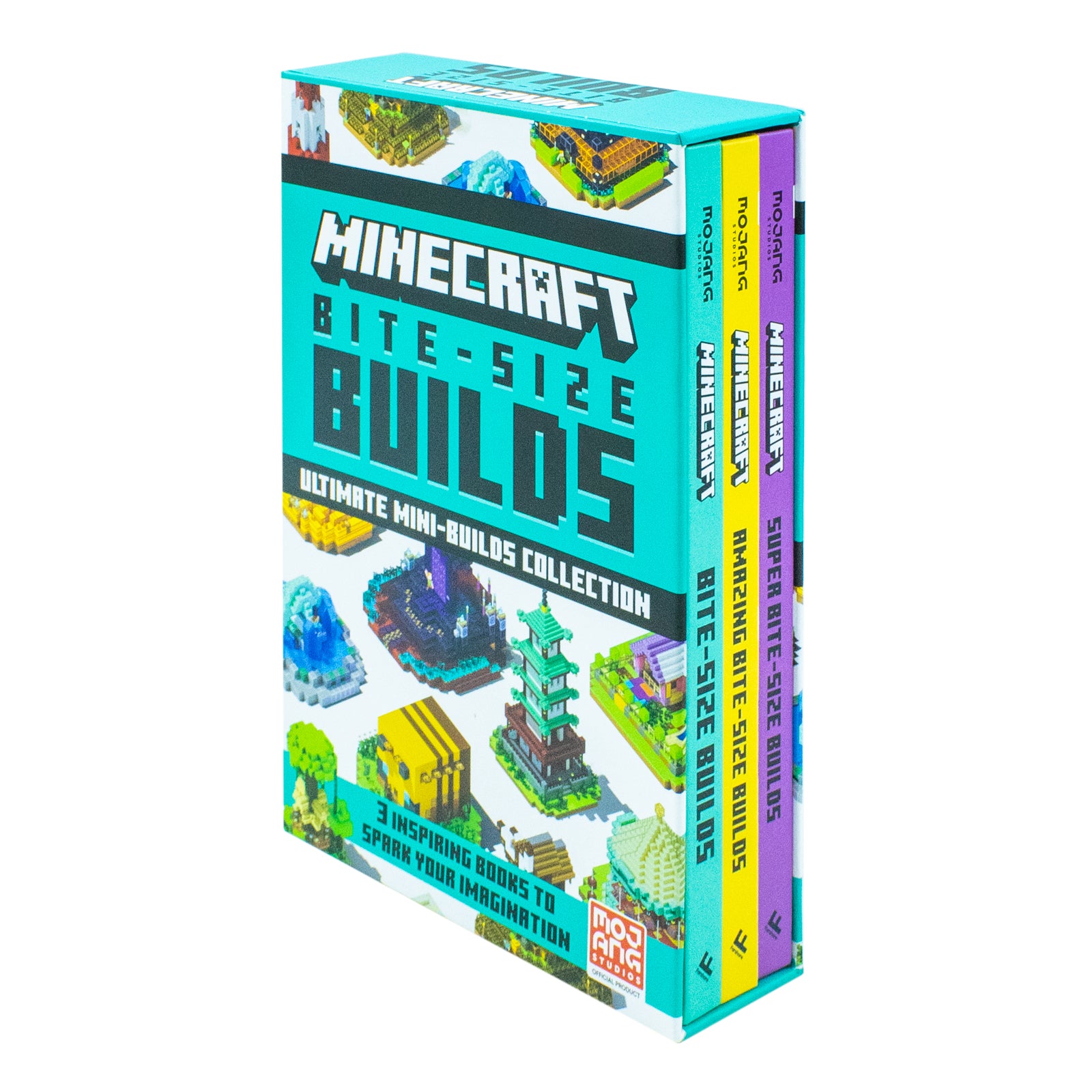 Mojang AB Minecraft Bite-Size Builds Collection 3 Books Set Over 20 Awesome - Lets Buy Books