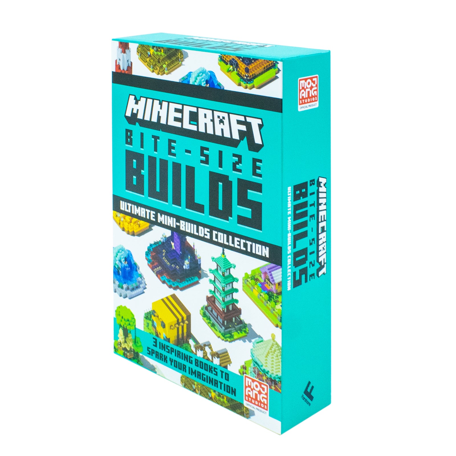 Mojang AB Minecraft Bite-Size Builds Collection 3 Books Set Over 20 Awesome - Lets Buy Books