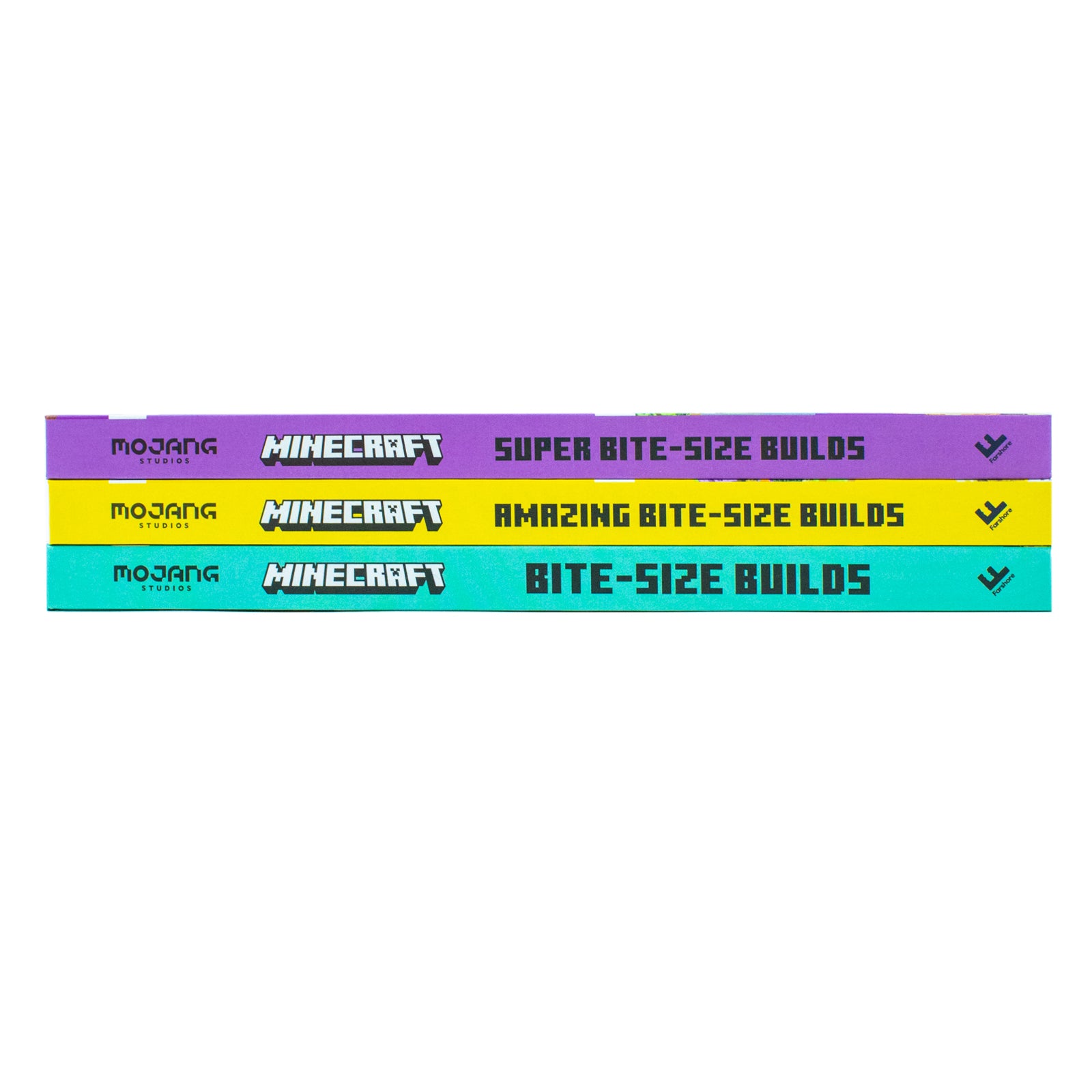 Mojang AB Minecraft Bite-Size Builds Collection 3 Books Set Over 20 Awesome - Lets Buy Books