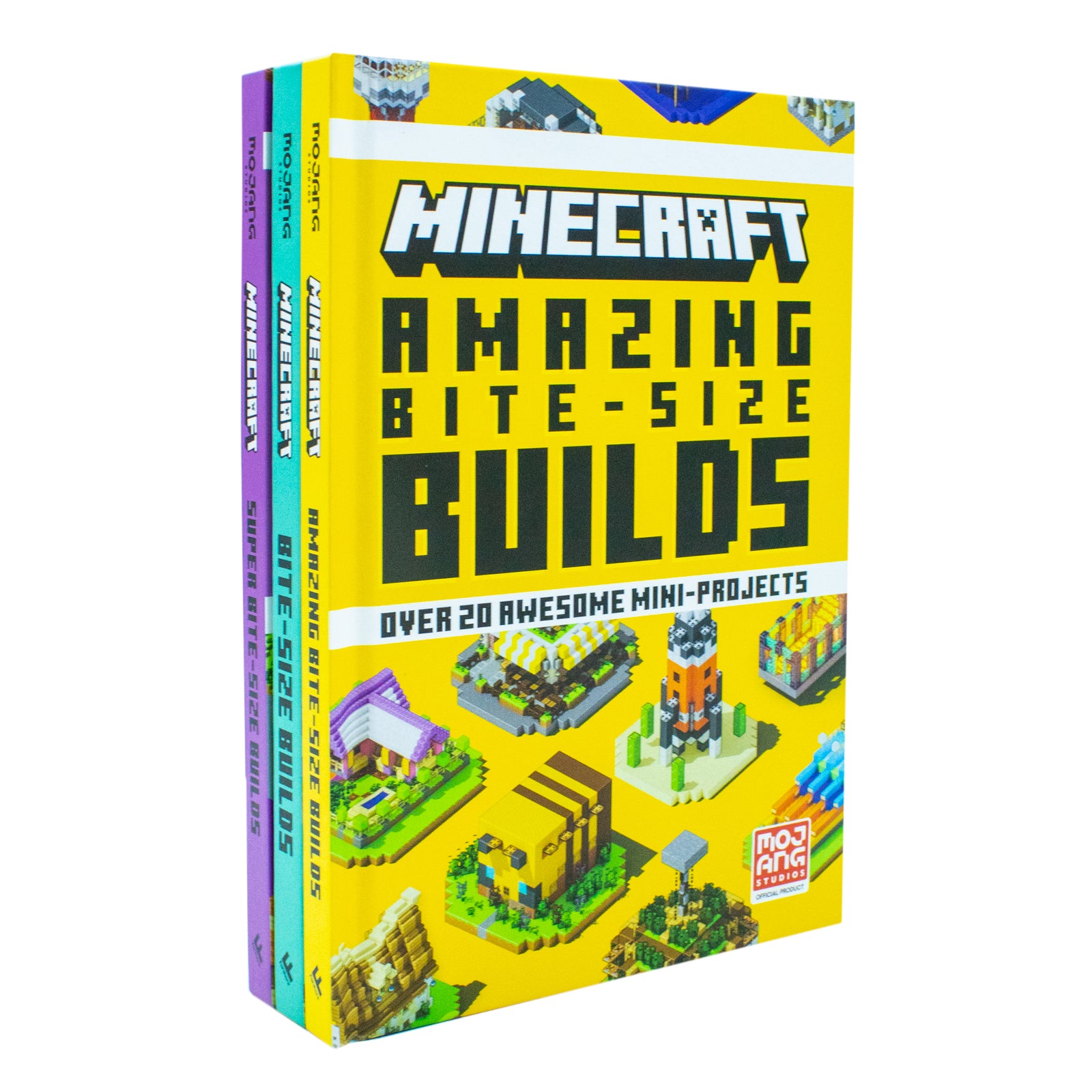 Mojang AB Minecraft Bite-Size Builds Collection 3 Books Set Over 20 Awesome - Lets Buy Books