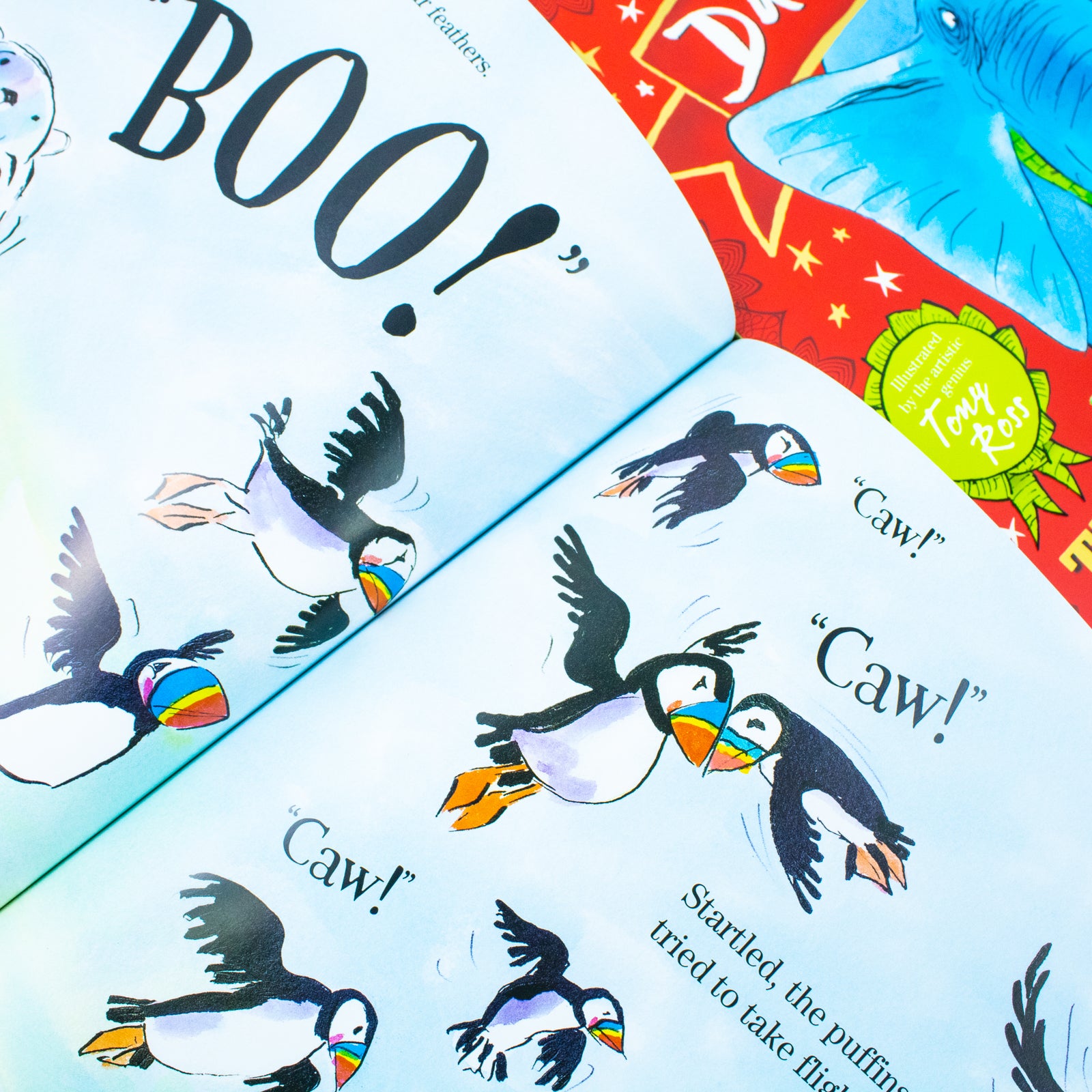 David Walliams Fabulous Stories For The Very Young 3 Picture Books Collection Box Set(The Slightly Annoying Elephant, The First Hippo on the Moon & The Bear Who Went Boo!) - Lets Buy Books