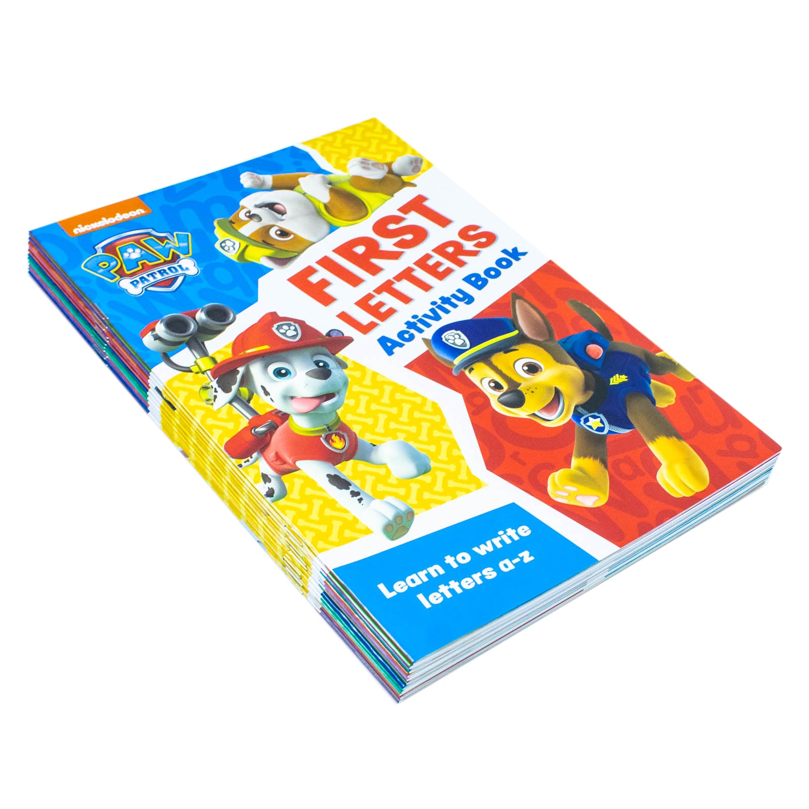 Paw Patrol Get set for school Activity 12 Books Collection Set (First Letters, Phonics,Writing) - Lets Buy Books