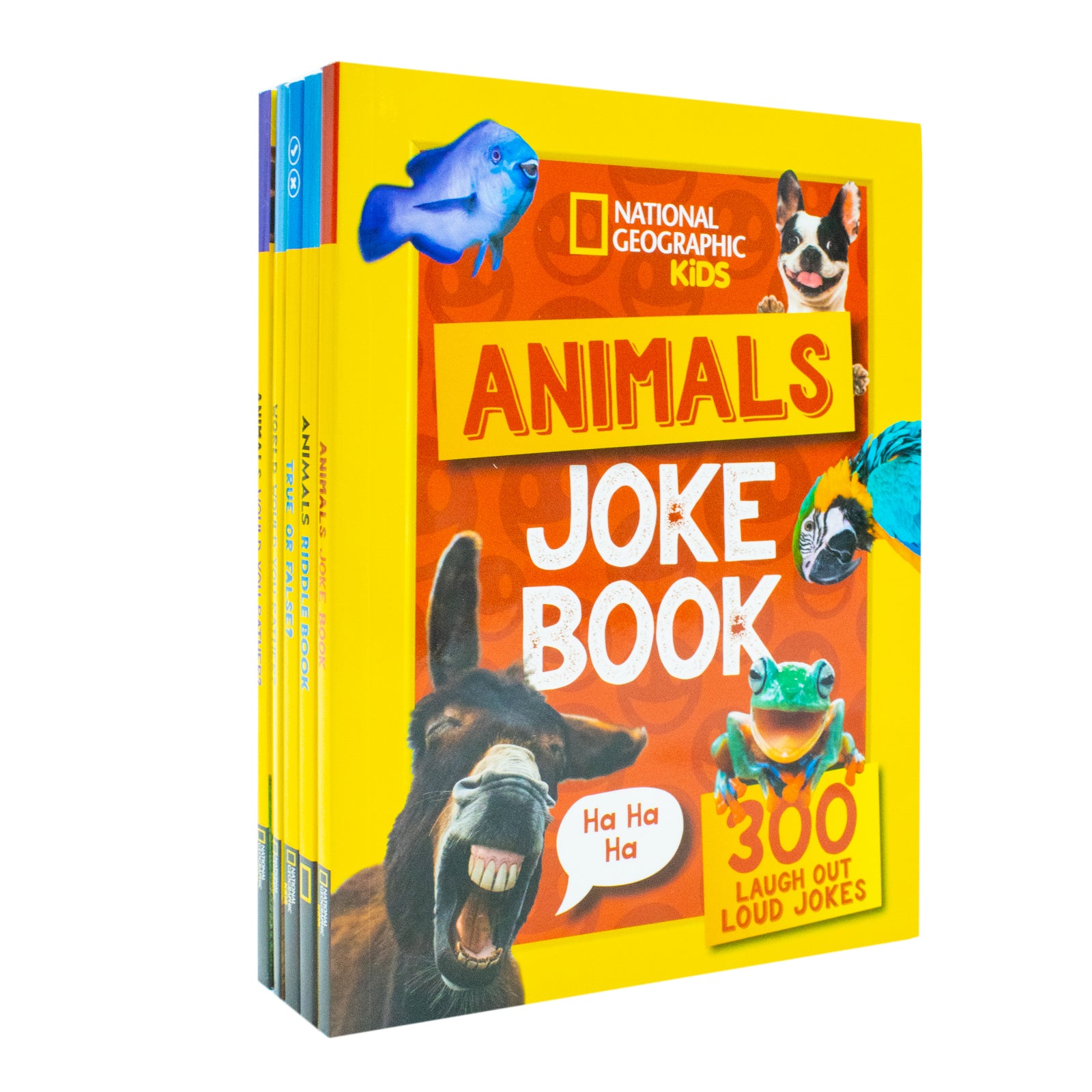 National Geographic Kids A Fun-Filled Family Game Animals 5 Books Collection Set Animals Riddle Book, Animals Joke Book - Lets Buy Books
