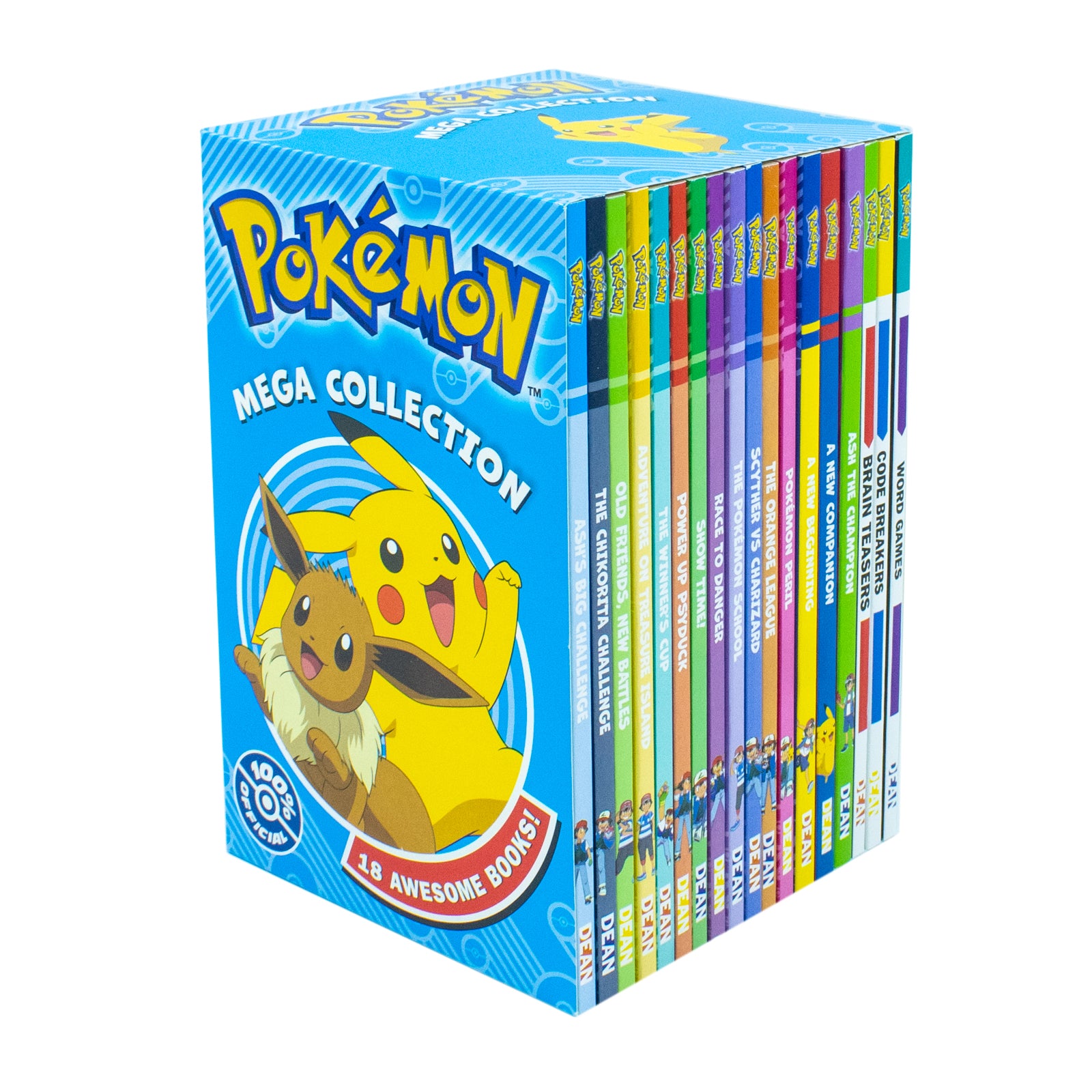 Pokemon Mega Collection 18 Books Box Set Code Breakers, Brain Teasers, Ash The Champion - Lets Buy Books