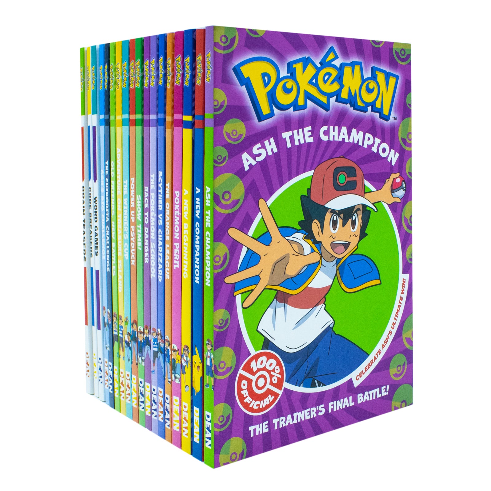 Pokemon Mega Collection 18 Books Box Set Code Breakers, Brain Teasers, Ash The Champion - Lets Buy Books
