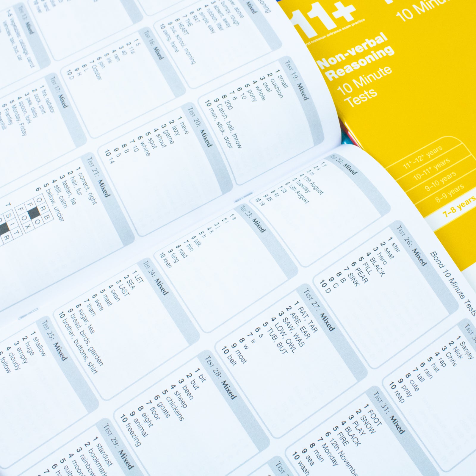 Bond 11+: 10 Minute Tests ,7-8 years Bundle: English, Maths, Non-verbal Reasoning - Lets Buy Books