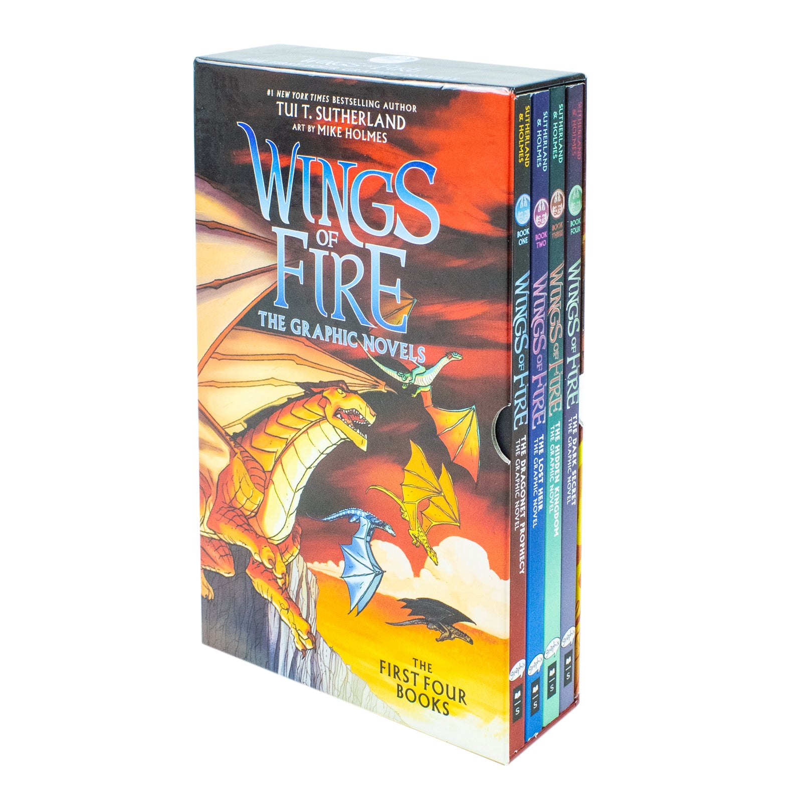 Wings of Fire Graphix Novels 1-4 Books Collection Box Set By Tui T. Sutherland - Lets Buy Books