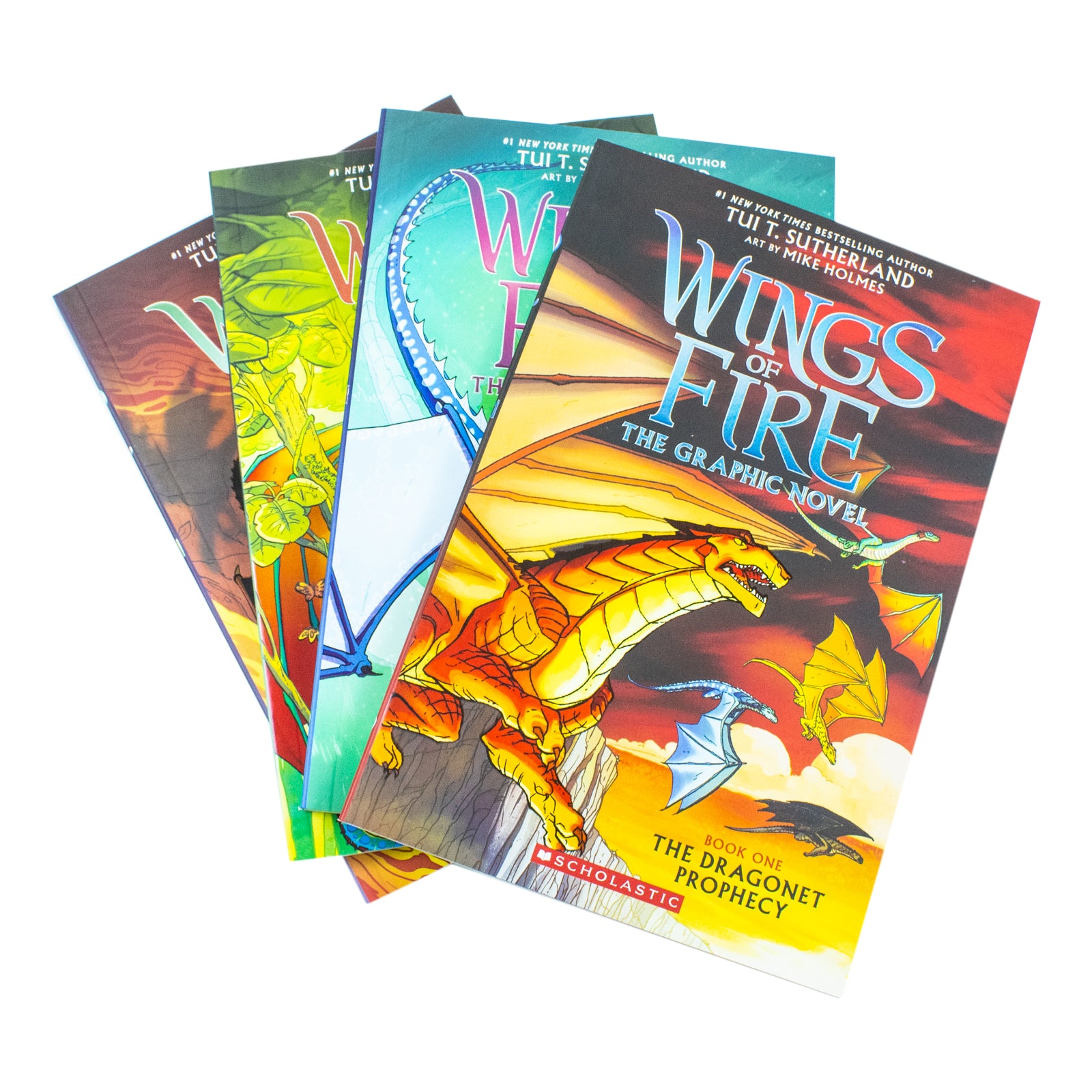Wings of Fire Graphix Novels 1-4 Books Collection Box Set By Tui T. Sutherland - Lets Buy Books