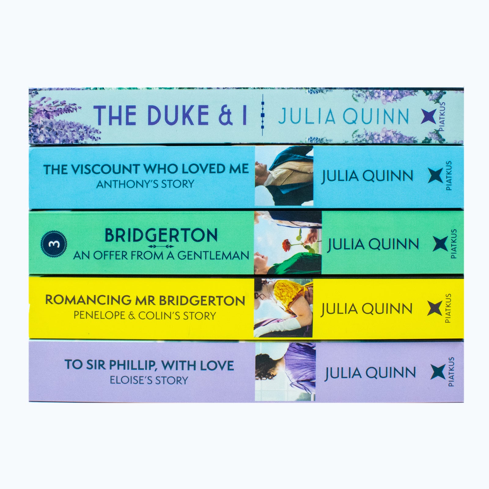 Bridgerton Family Book Series 5 Books Collection Set by Julia Quinn (The Duke And I) - Lets Buy Books