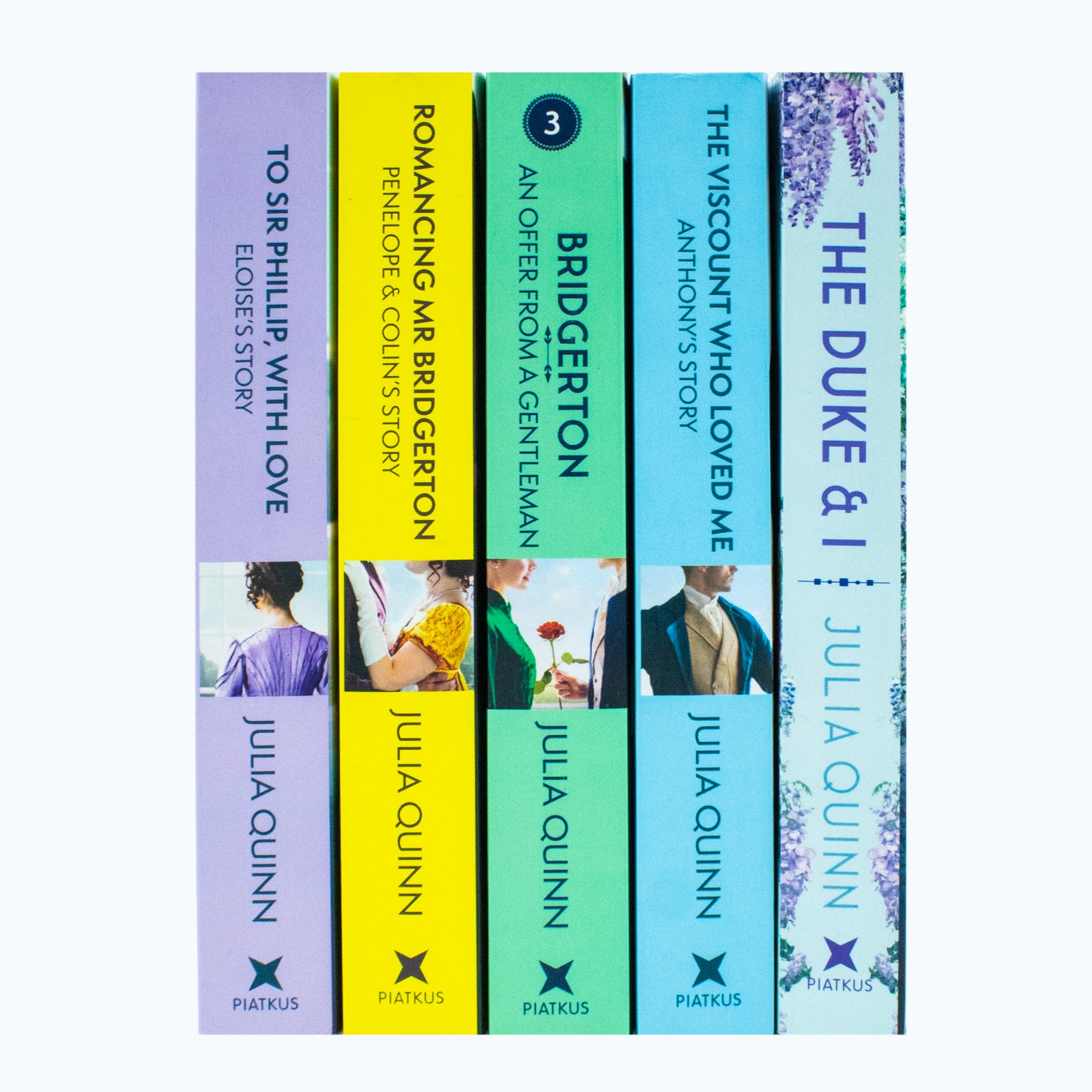 Bridgerton Family Book Series 5 Books Collection Set by Julia Quinn (The Duke And I) - Lets Buy Books