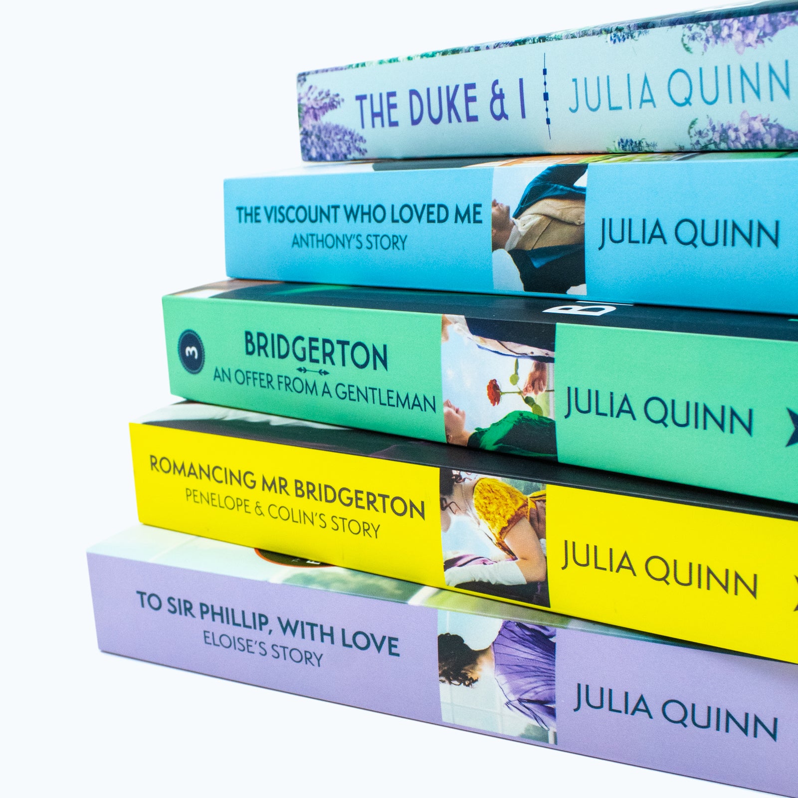 Bridgerton Family Book Series 5 Books Collection Set by Julia Quinn (The Duke And I) - Lets Buy Books