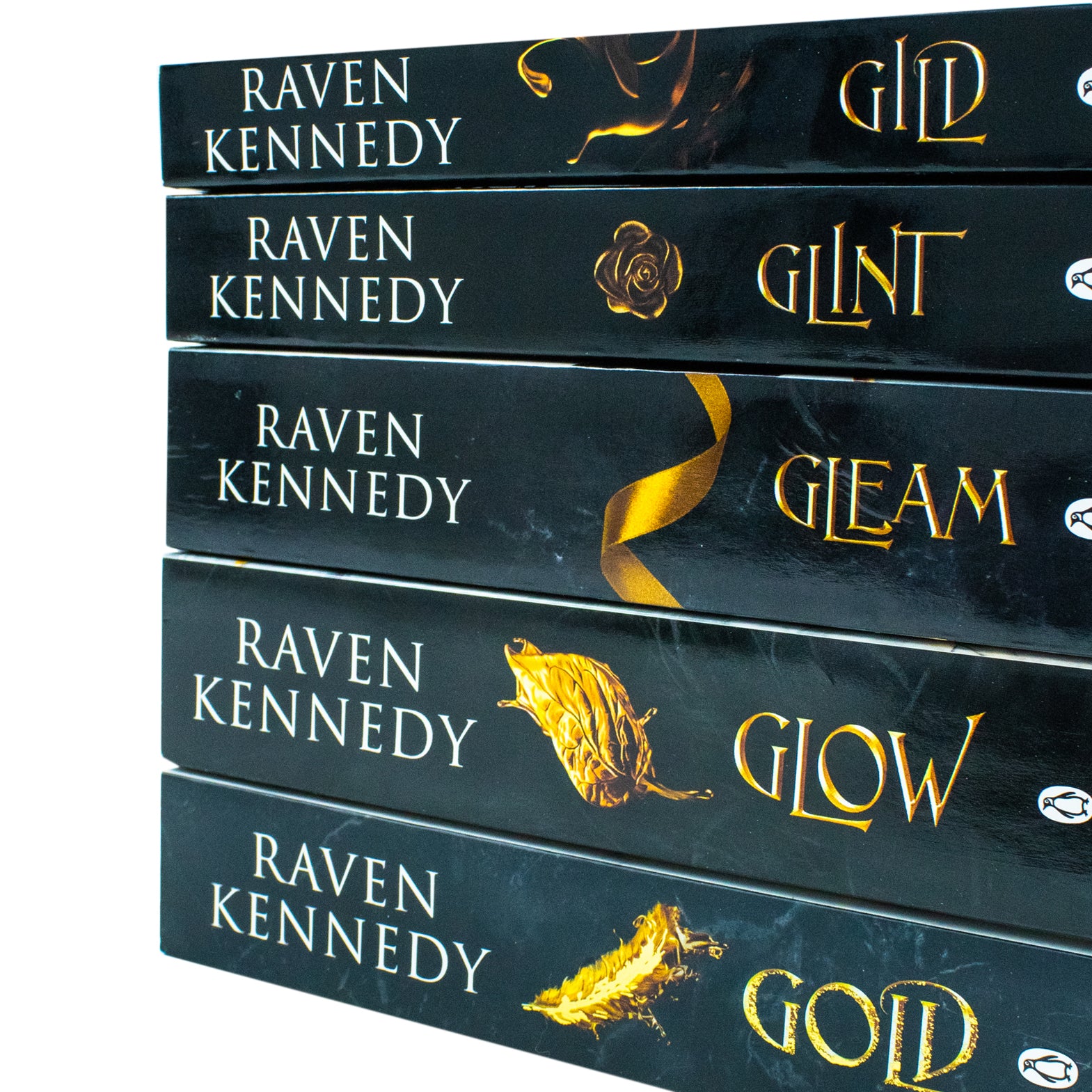 The Plated Prisoner Series 5 Books Collection Set by Raven Kennedy Glow, Gold, Gild, Glint, Gleam - Lets Buy Books