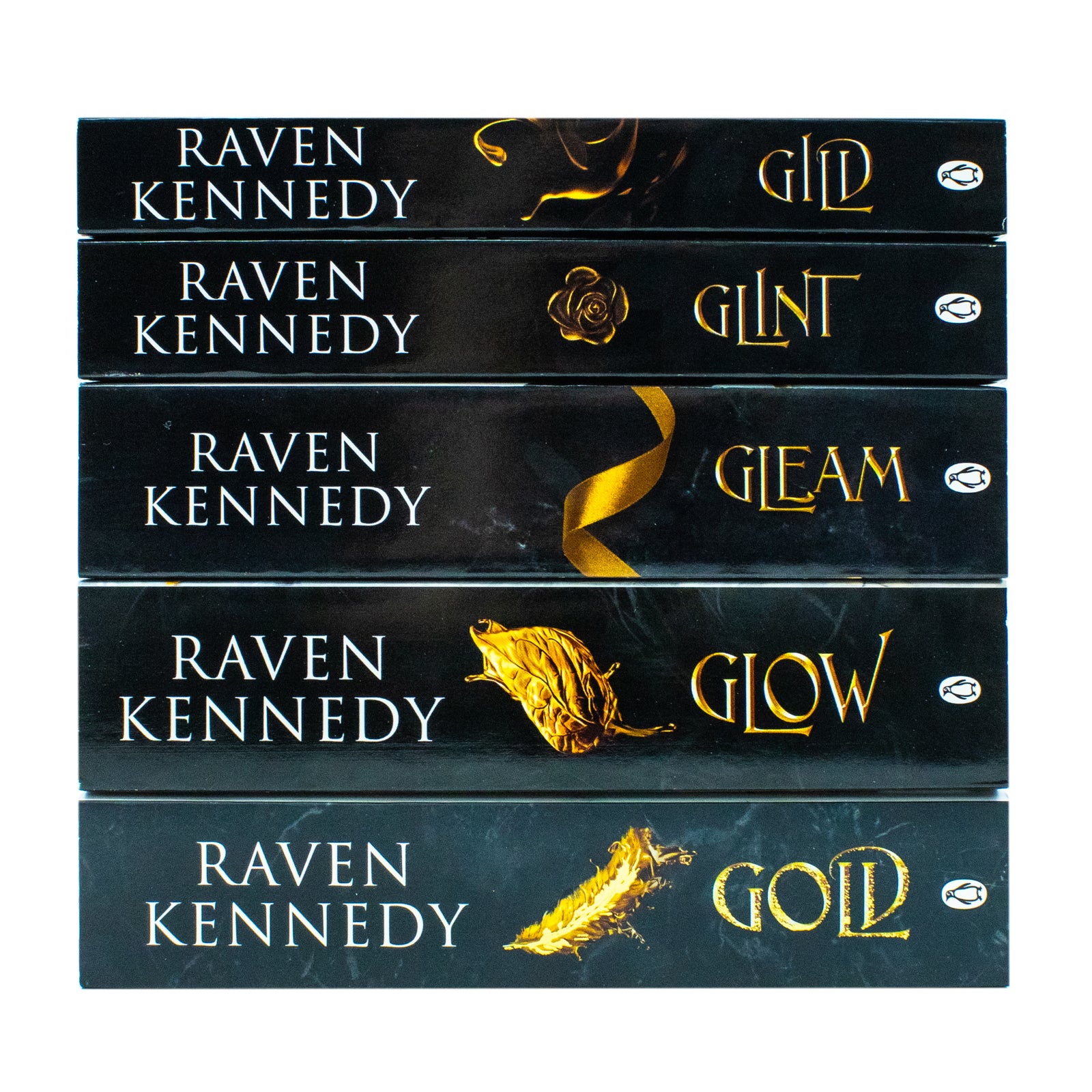 The Plated Prisoner Series 5 Books Collection Set by Raven Kennedy Glow, Gold, Gild, Glint, Gleam - Lets Buy Books