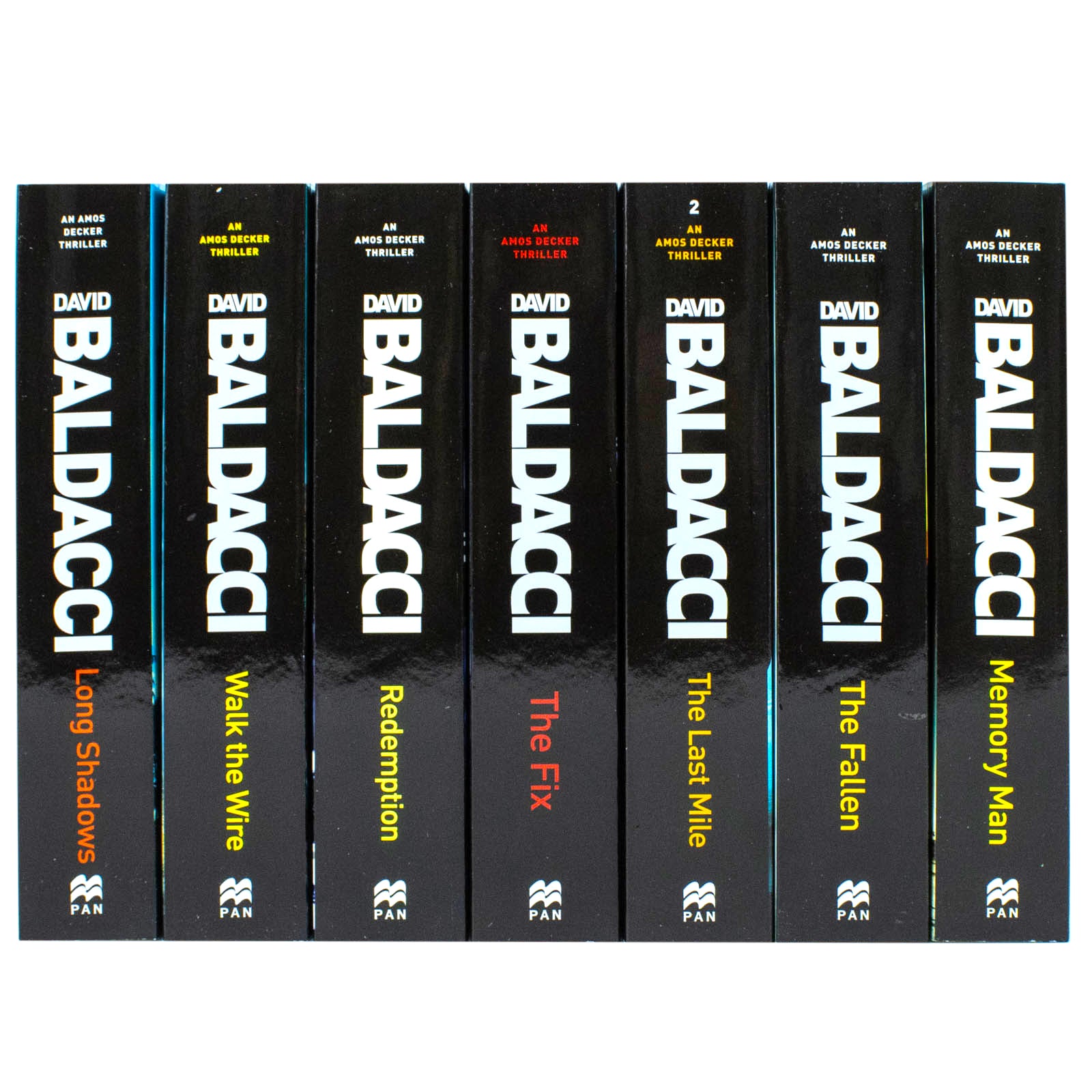 Amos Decker Series Books 1-7 Collection Set by David Baldacci (Memory Man, Last Mile, Fix) by David Baldacci