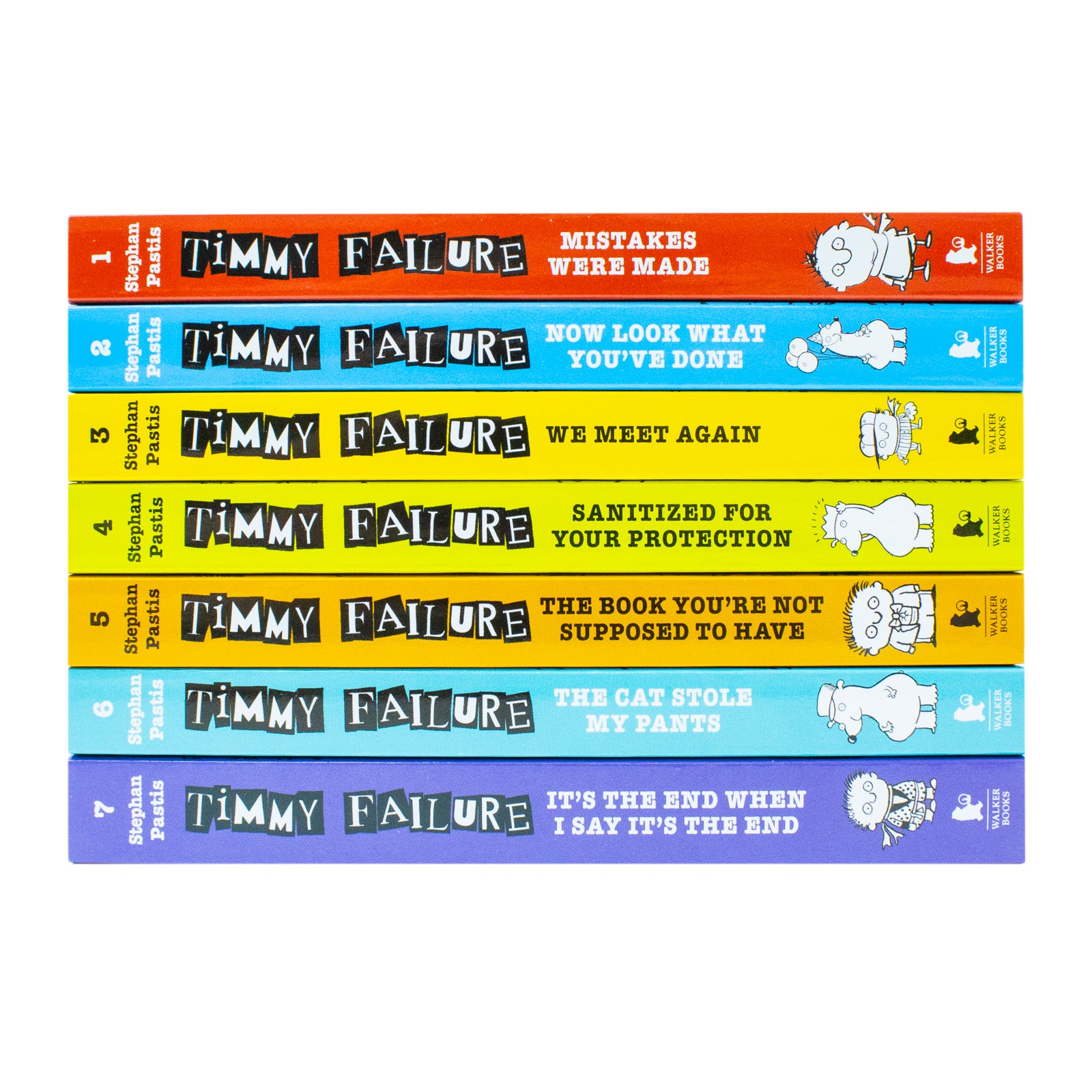 Timmy Failure Series Stephan Pastis Collection 7 Books Set (Now Look What You've Done) - Lets Buy Books