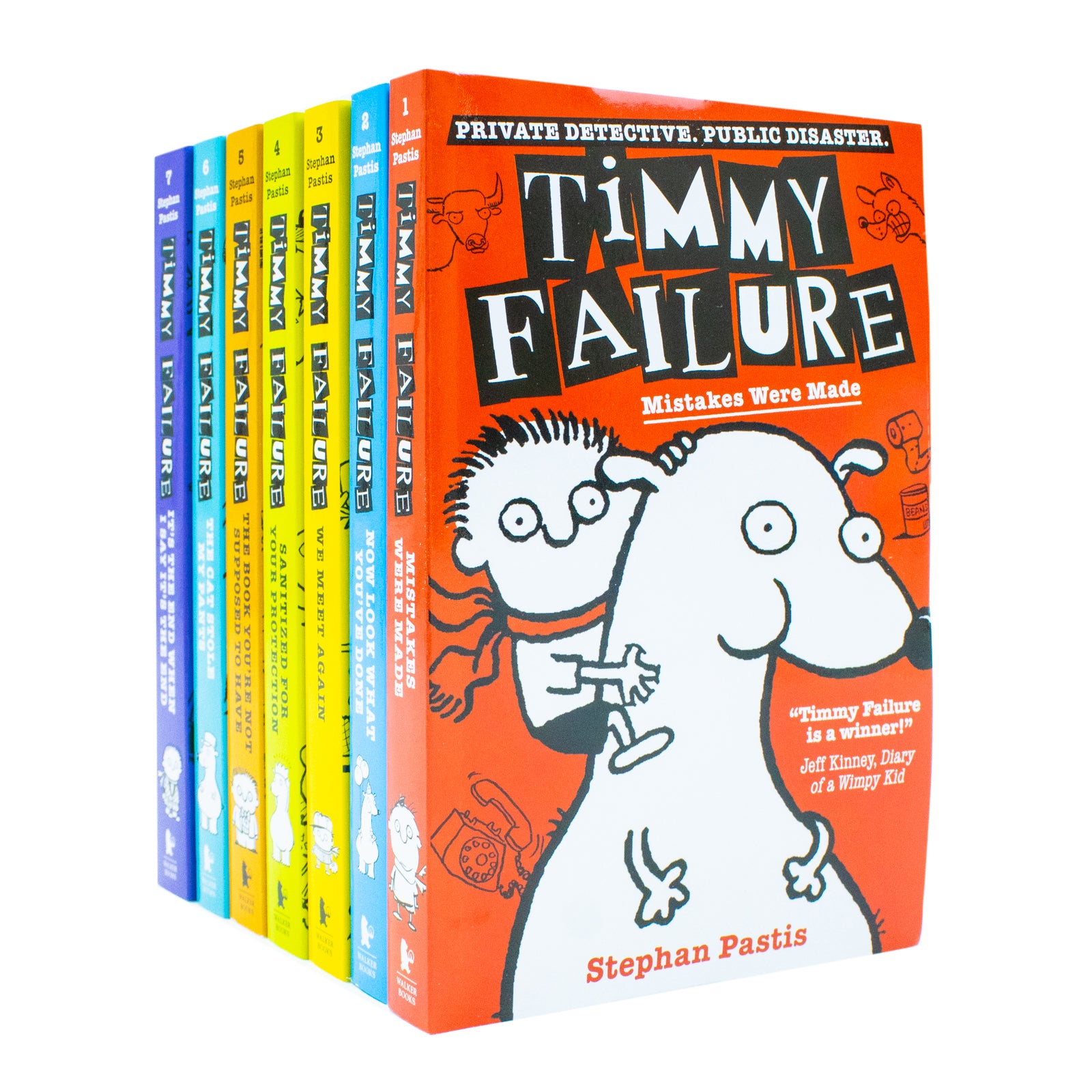 Timmy Failure Series Stephan Pastis Collection 7 Books Set (Now Look What You've Done) - Lets Buy Books