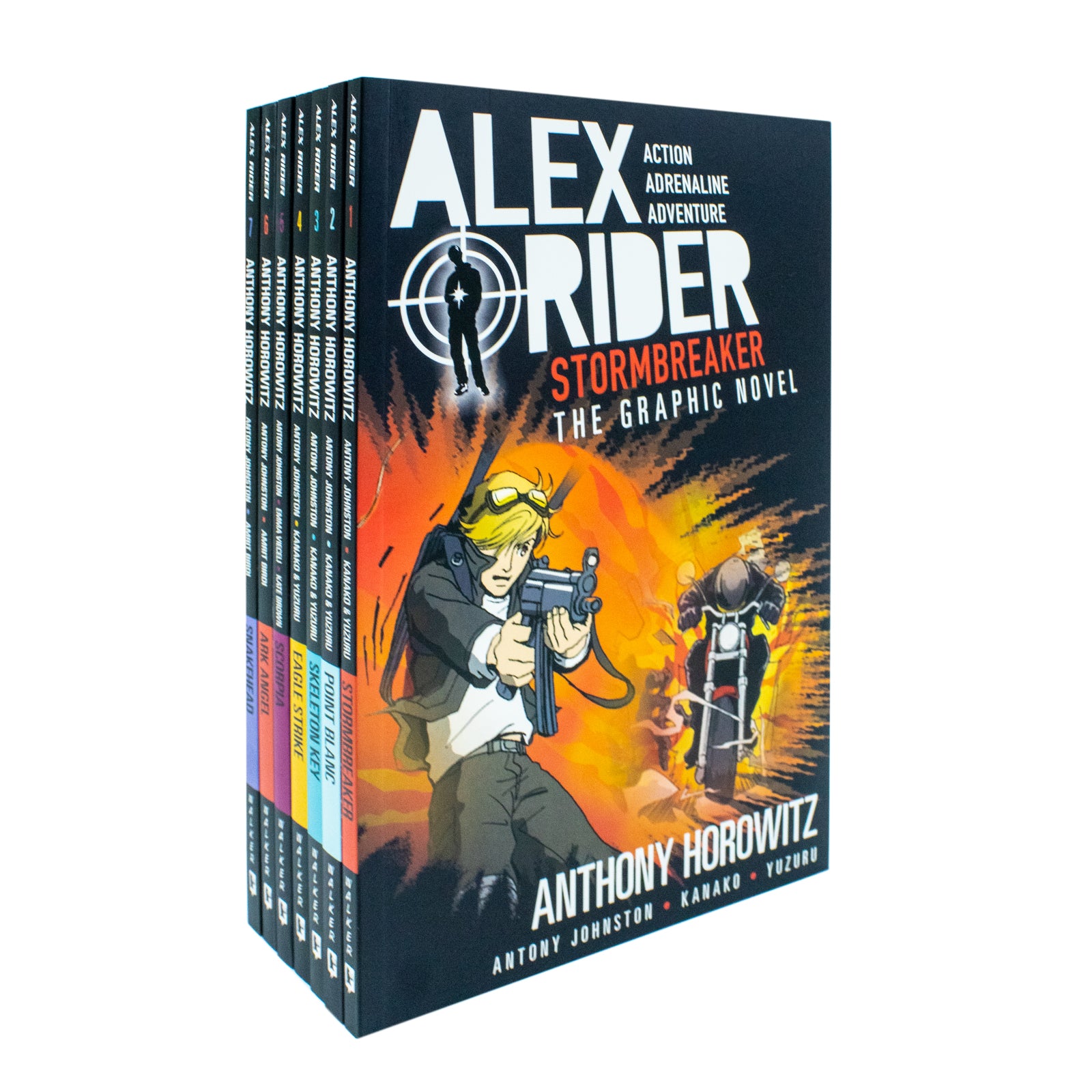 Alex Rider Graphic Novel Adventures 7 Books Collection Box Set by Anthony Horowitz Snakehead, Ark Angel - Lets Buy Books