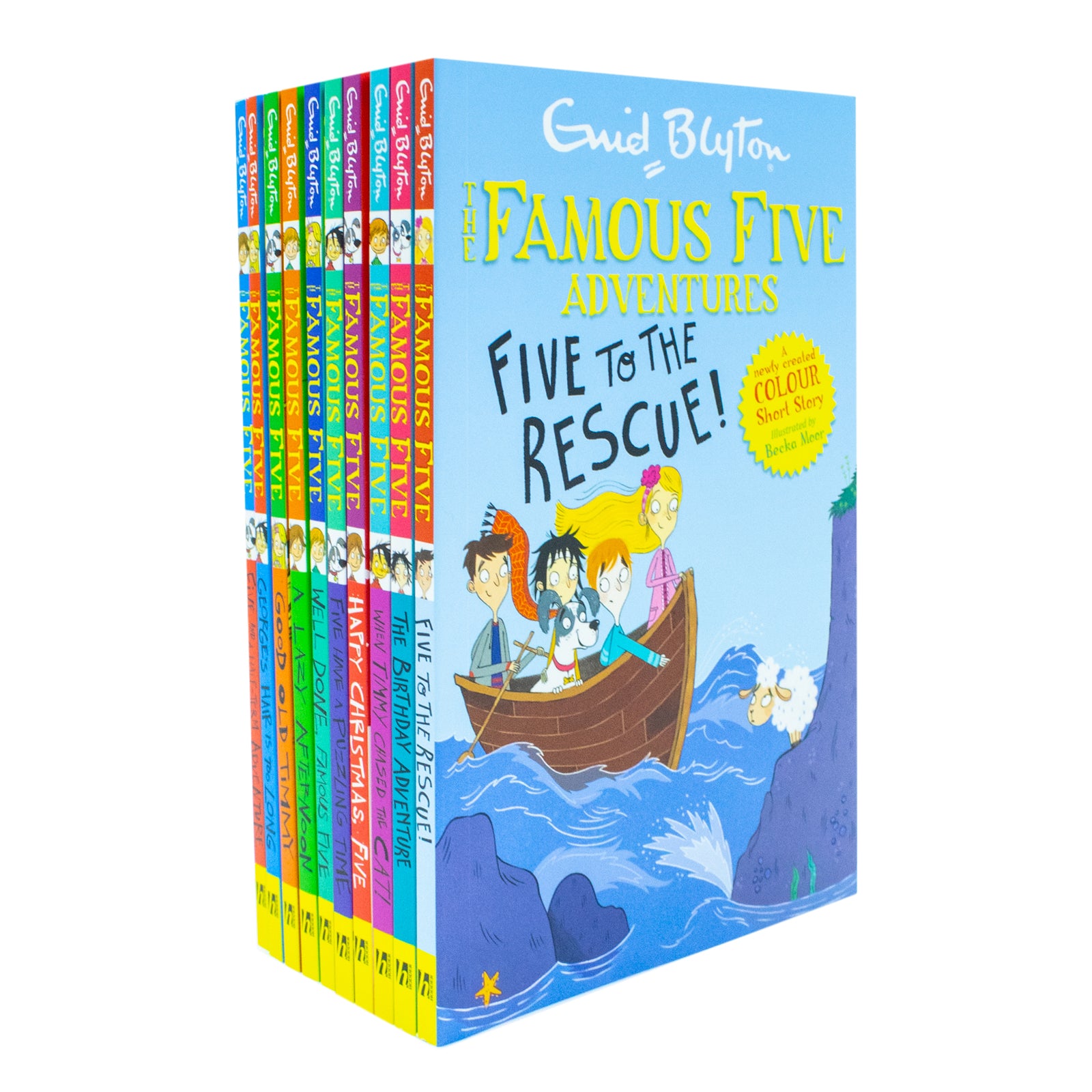 The Famous Five Adventures Short Story Collection 10 Books Box Set By Enid Blyton - Lets Buy Books