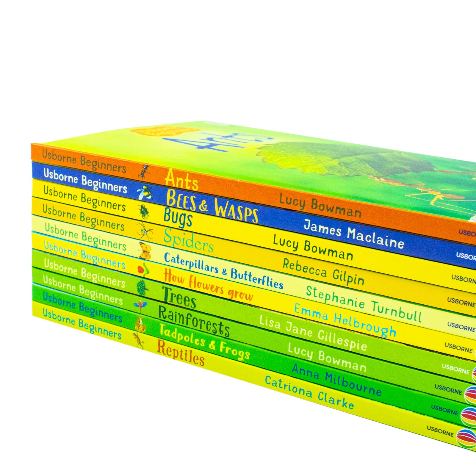 Usborne Beginners Nature 10 Books Box Set Collection Reptiles, Rainforest Hardcover - Lets Buy Books
