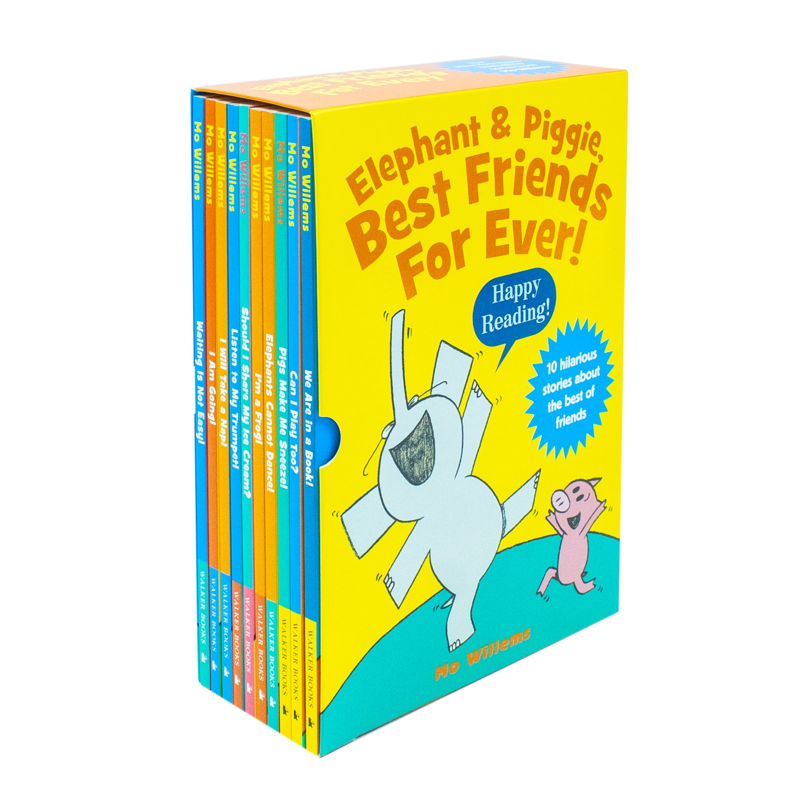 Elephant & Piggie, Best Friends For Ever Series by Mo Willems 10 Picture Books Collection Box Set Can I Play Too, I Will Take a Nap - Lets Buy Books