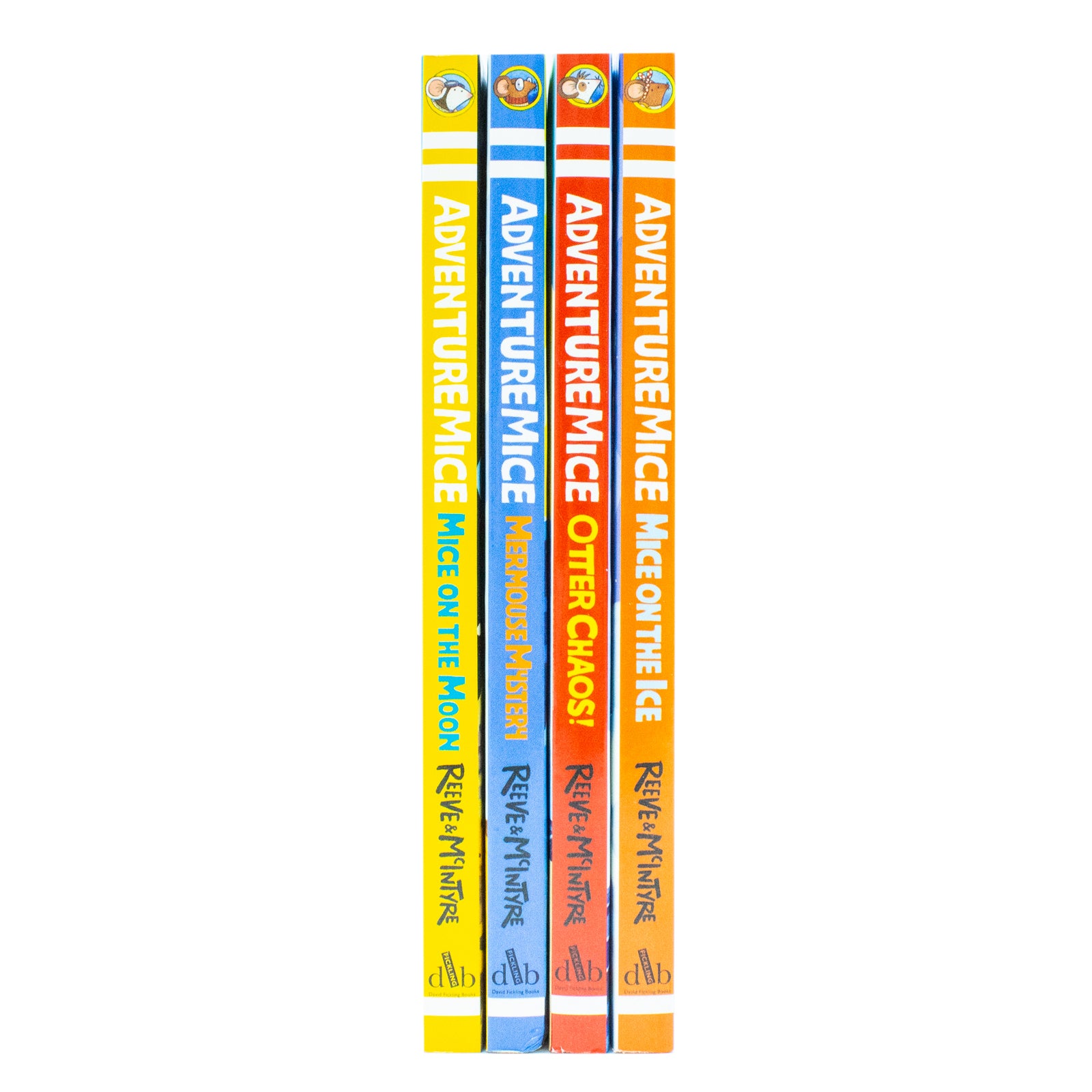 Adventure Mice 4 Books Collection Set by Reeve & McIntyre (Mice on the Ice, Otter Chaos, Mermouse Mystery, Mice on the Moon) - Lets Buy Books
