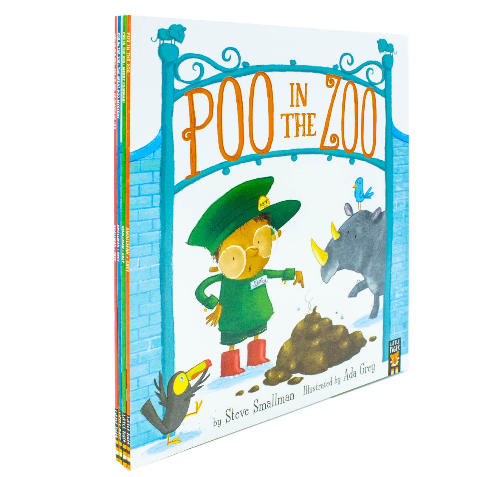 Pooh in the Zoo Series 4 Books Collection Set By Smallman & Grey (Pooh in Zoo, Merry Poopmas!) - Lets Buy Books