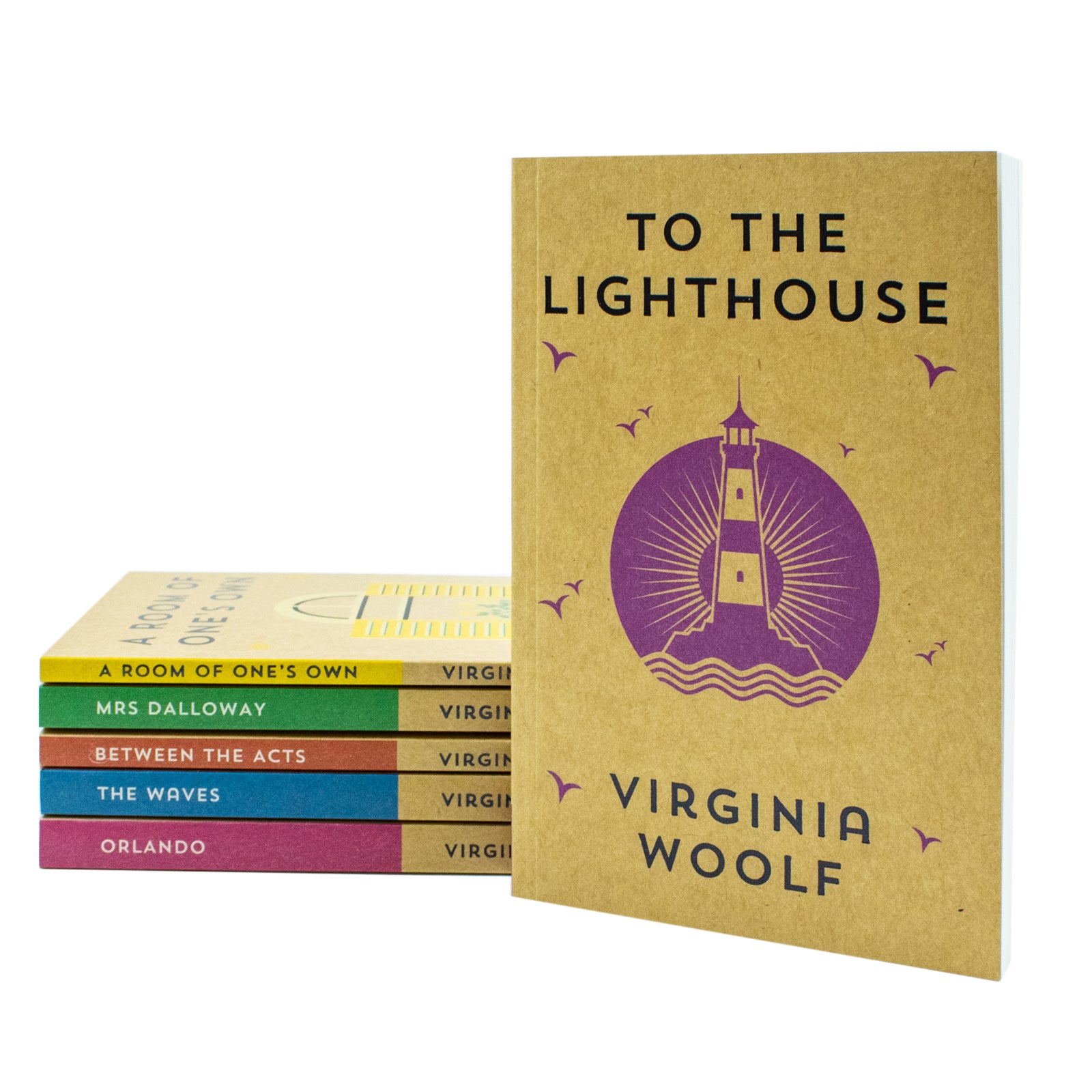 The Virginia Woolf Collection 6 Books Set A Room Of One's Own, Mrs Dalloway, Waves - Lets Buy Books