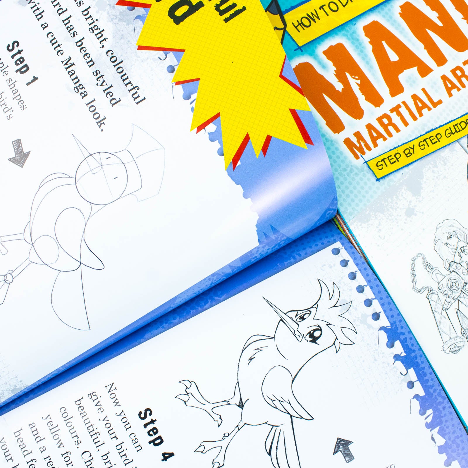 Step By Step Guide How To Draw Manga and Anime For Beginners 6 Books Collection Set Animals - Lets Buy Books