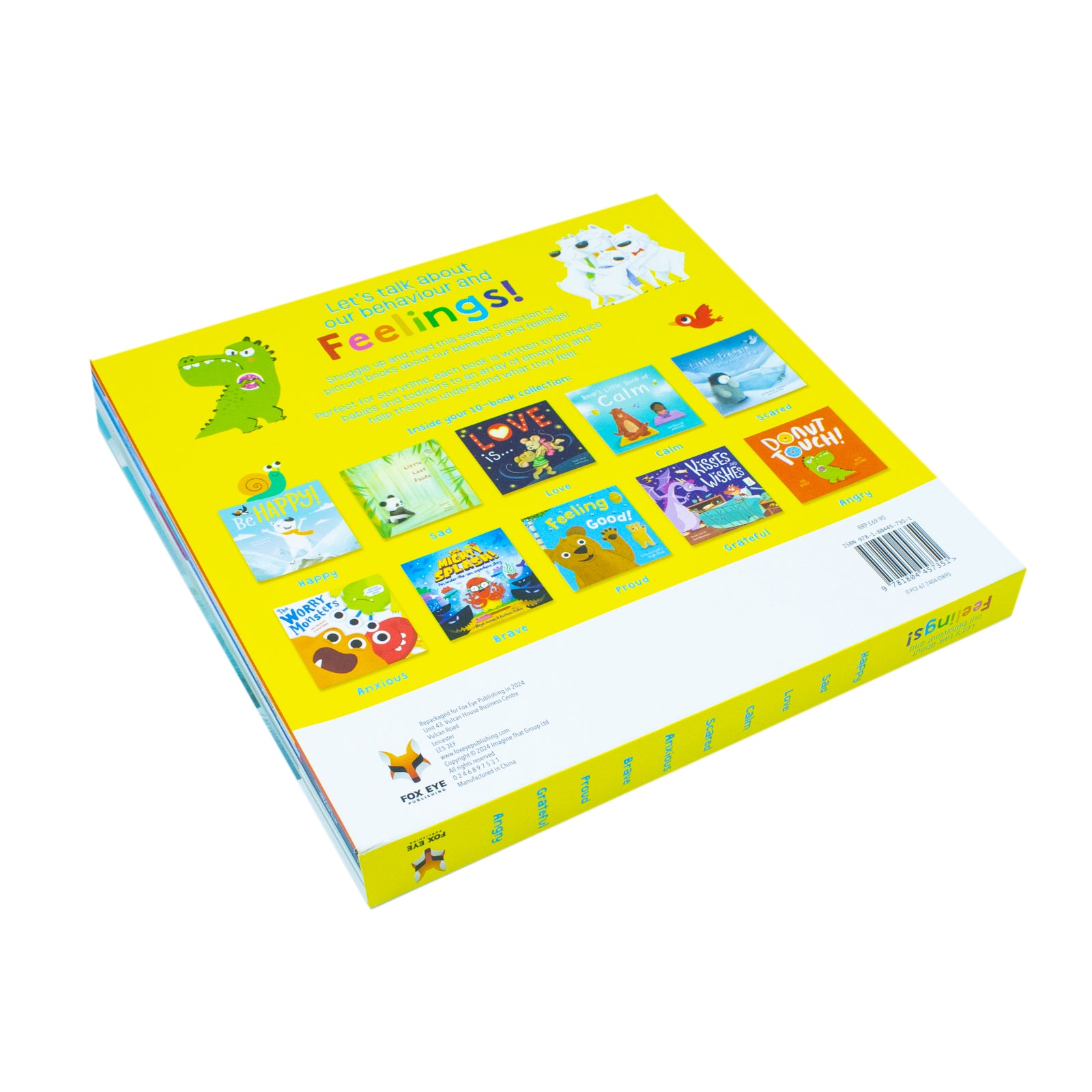 Let's Talk About Our Behaviour and Feelings 10 Illustrated Stories Books Collection Set Worry Monsters, Be Happy - Lets Buy Books