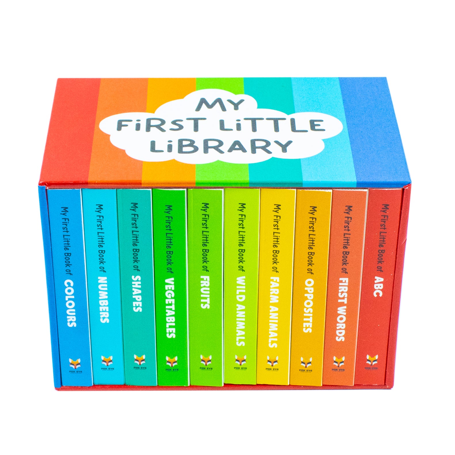 My First Little Library 10 Books Collection Set (Shapes, Numbers, First Words, Farm Animals) - Lets Buy Books