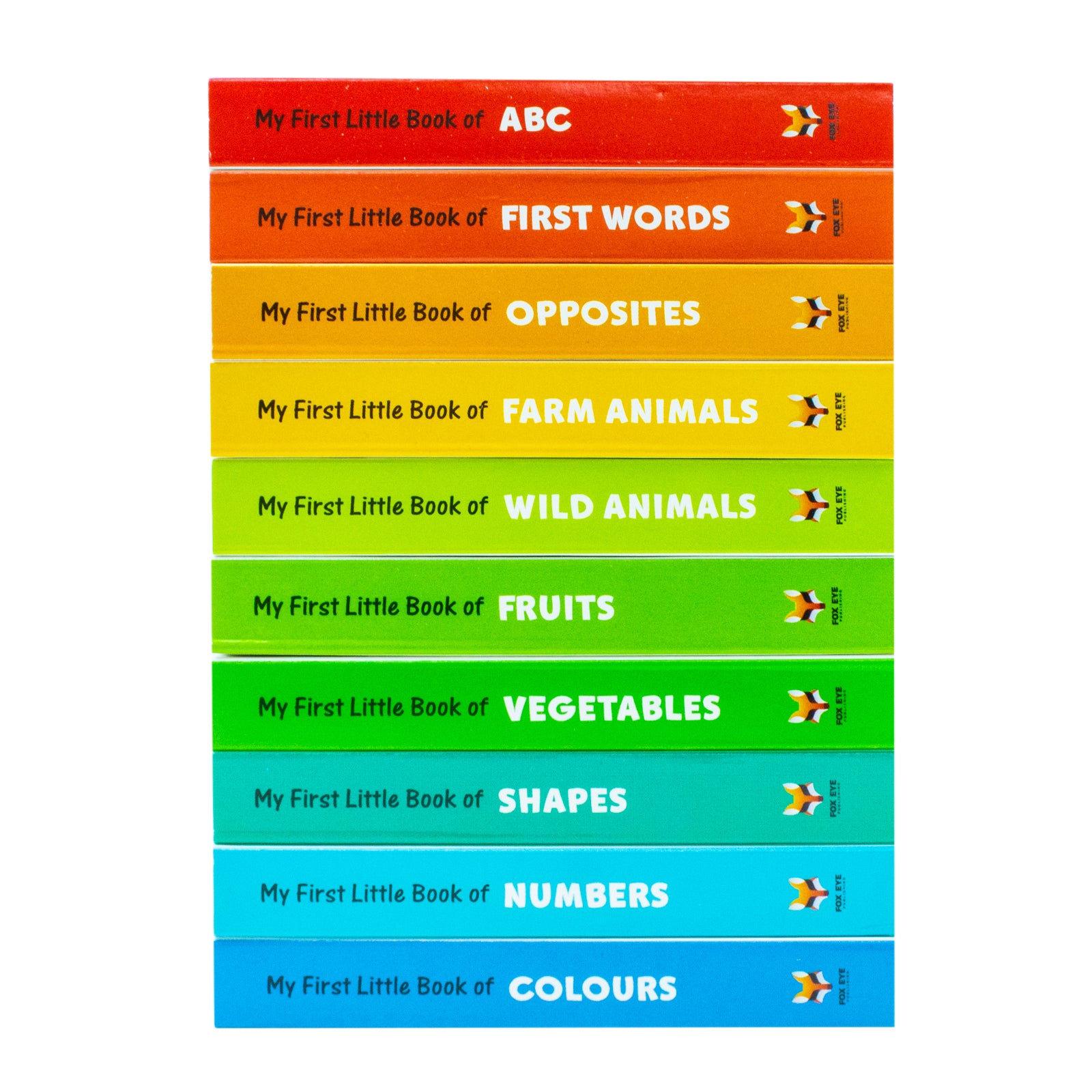 My First Little Library 10 Books Collection Set (Shapes, Numbers, First Words, Farm Animals) - Lets Buy Books