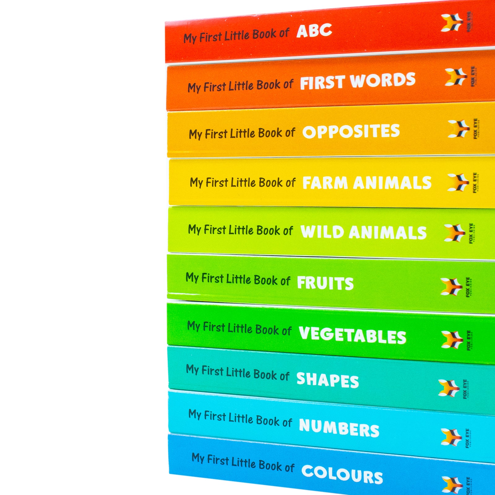 My First Little Library 10 Books Collection Set (Shapes, Numbers, First Words, Farm Animals) - Lets Buy Books