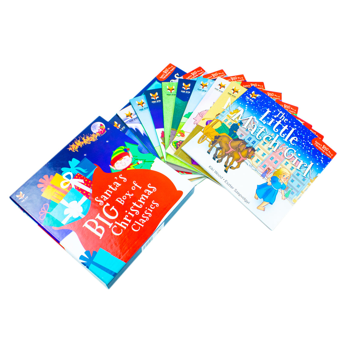 Santa's Big Box of Christmas Classics 10 Books Collection Set (A Christmas Carol, The Gingerbread Man) - Lets Buy Books