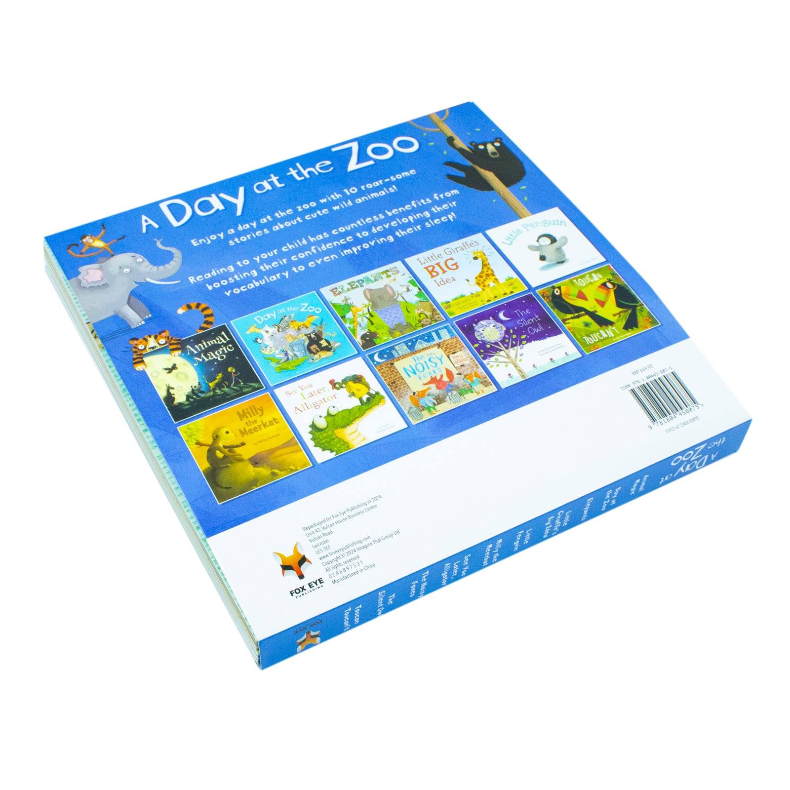 A Day at the Zoo 10 Animal Stories Illustrated Picture Flats Book Collection Animal Magic, Little Giraffe Big Idea, Little Penguin - Lets Buy Books